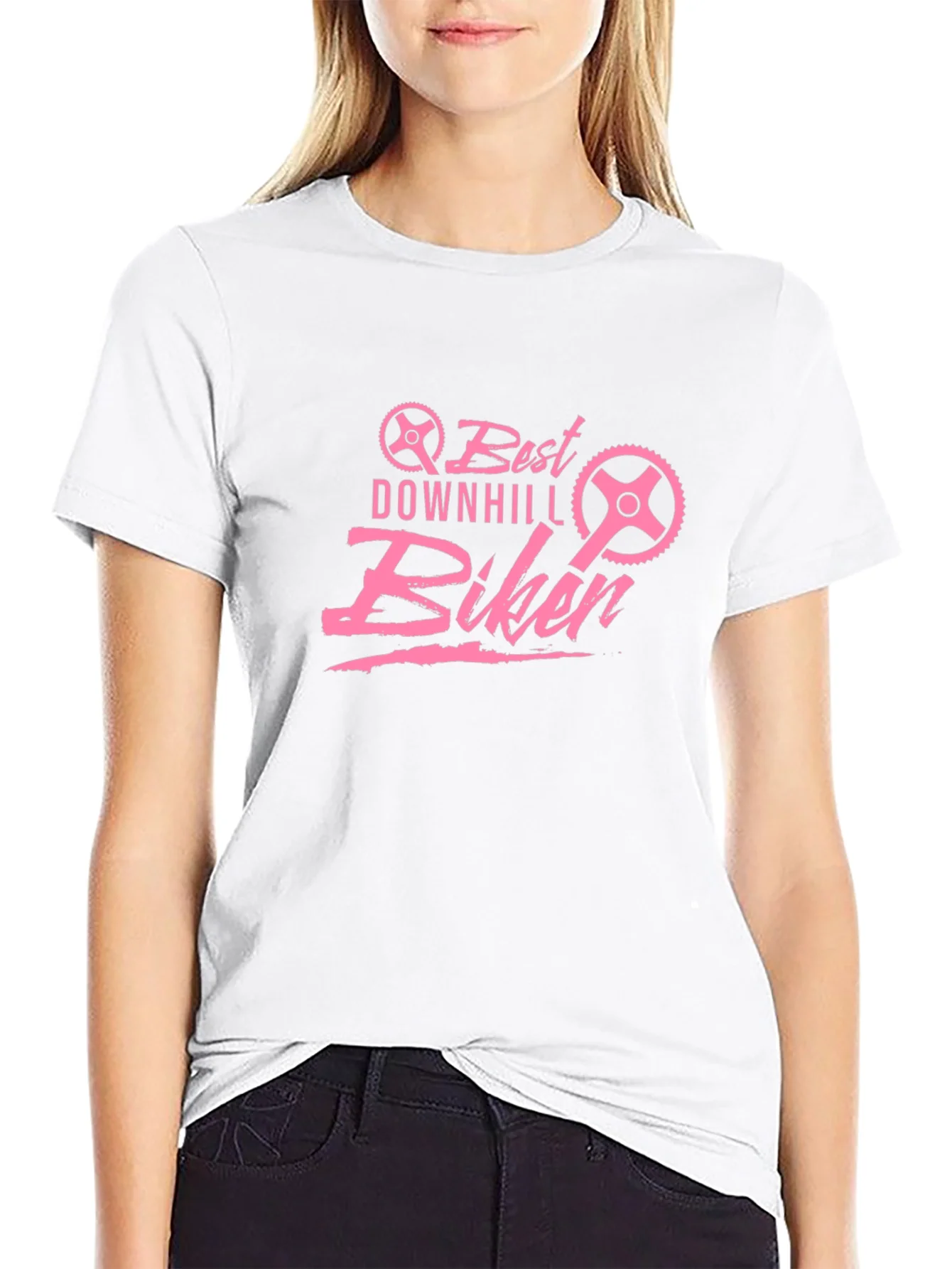 Camiseta Negra Best Downhill Biker