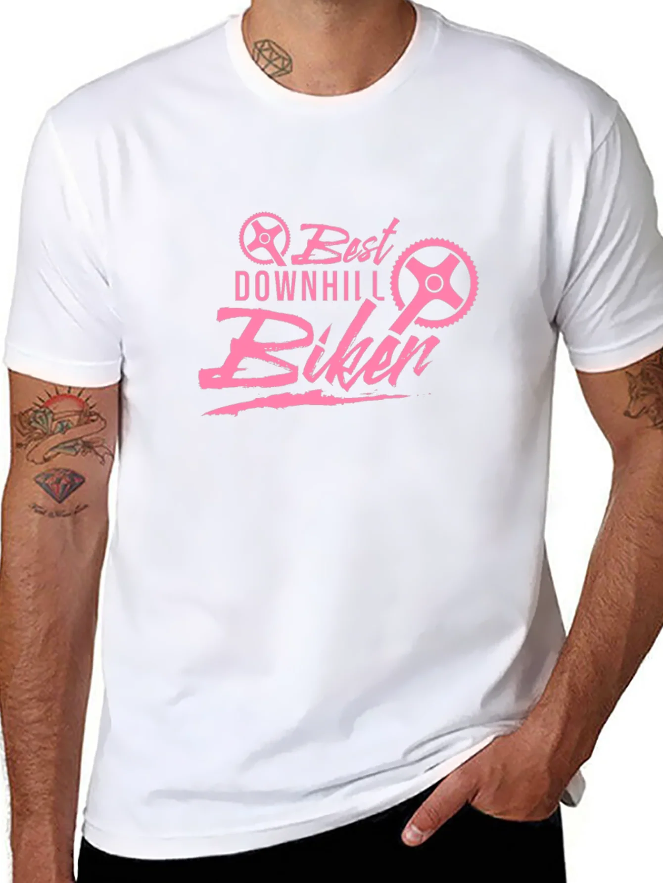 Camiseta Negra Best Downhill Biker