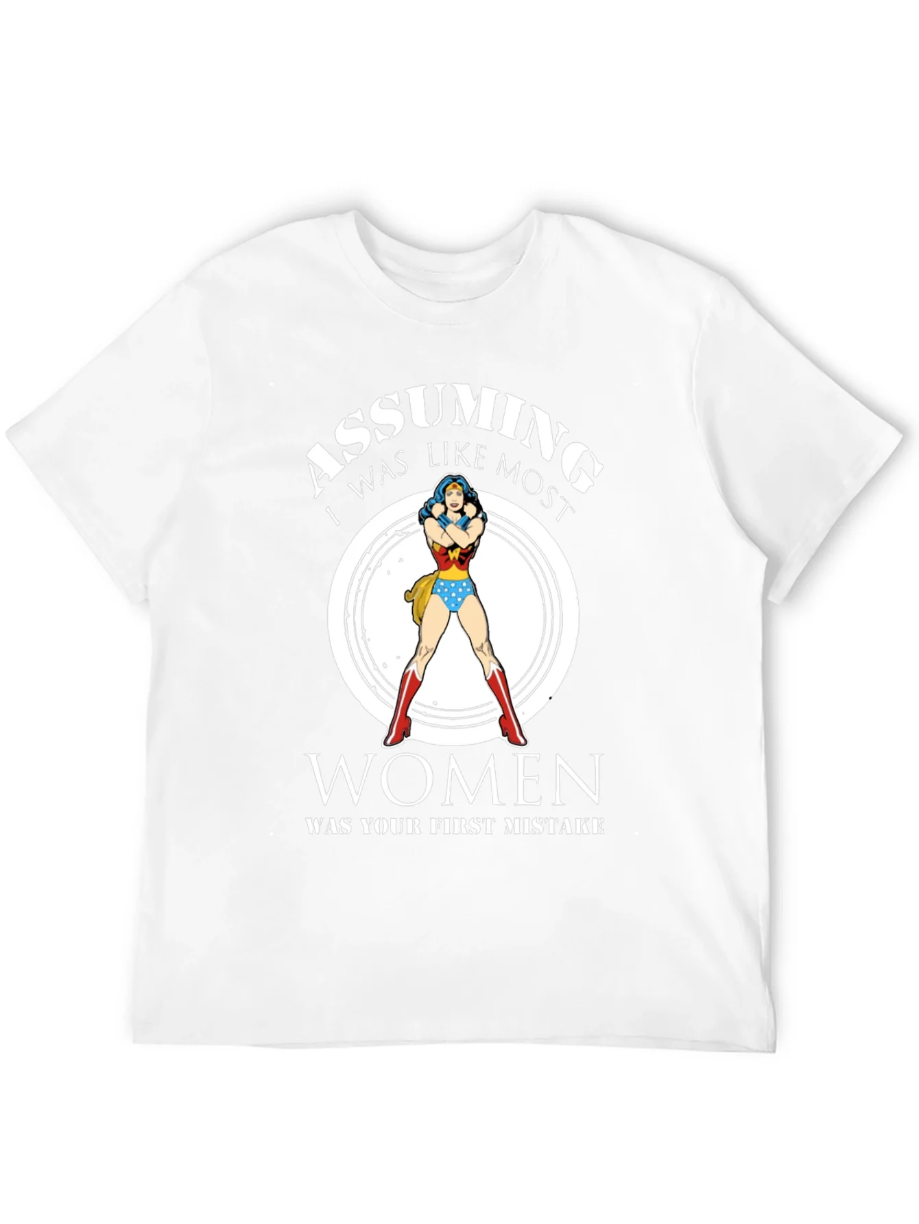 Camiseta Negra Mujer Maravilla: Asumiendo Error