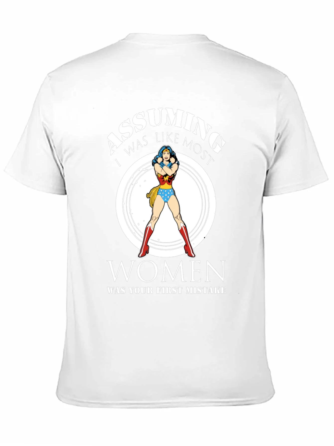 Camiseta Negra Mujer Maravilla: Asumiendo Error