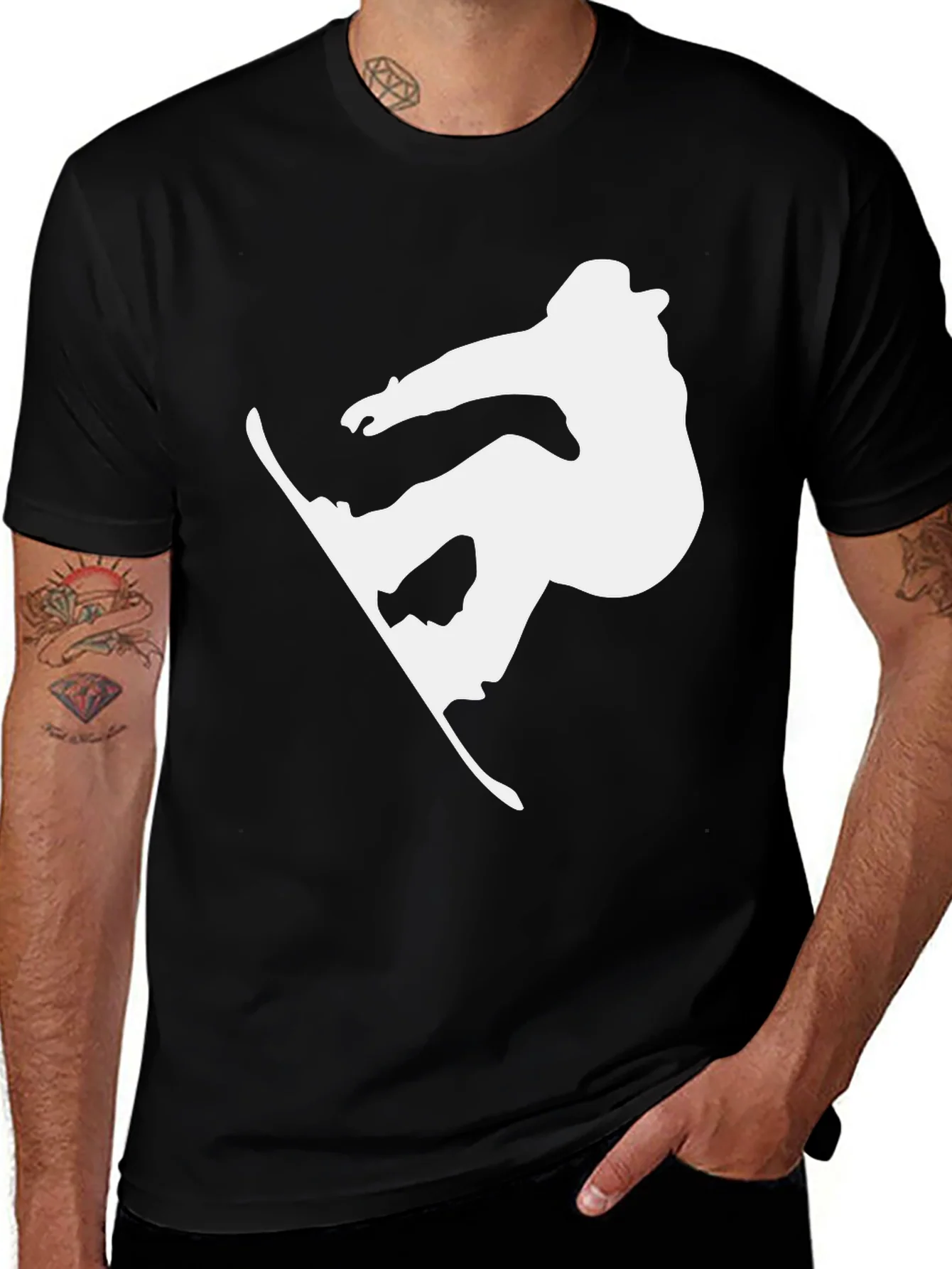 Rebbecca Snowboard Silhouette Black T-Shirt