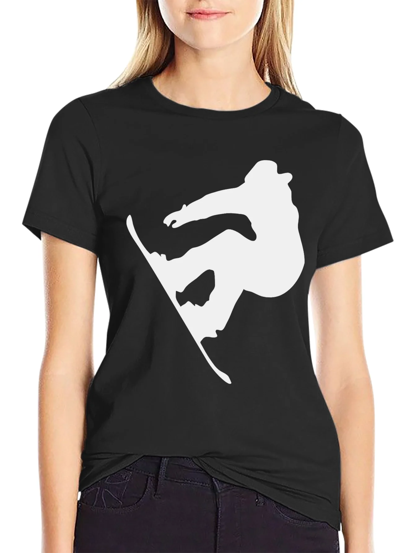 Rebbecca Snowboard Silhouette Black T-Shirt