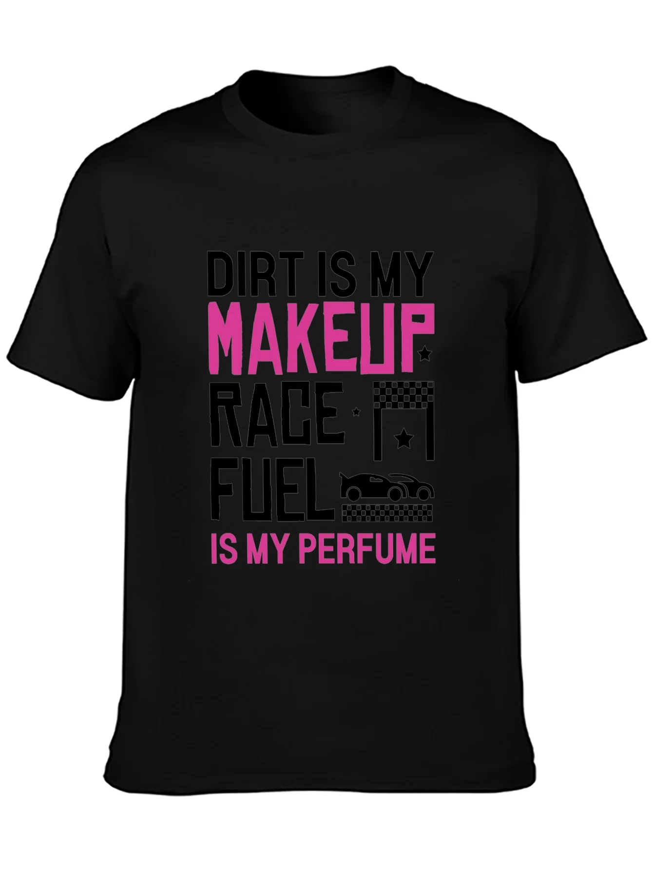 Camiseta Negra Dirt is My Makeup