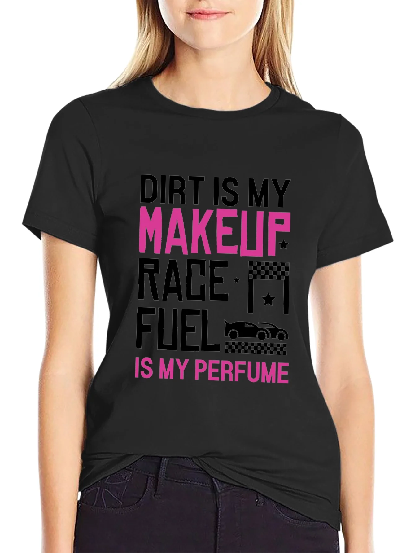 Camiseta Negra Dirt is My Makeup