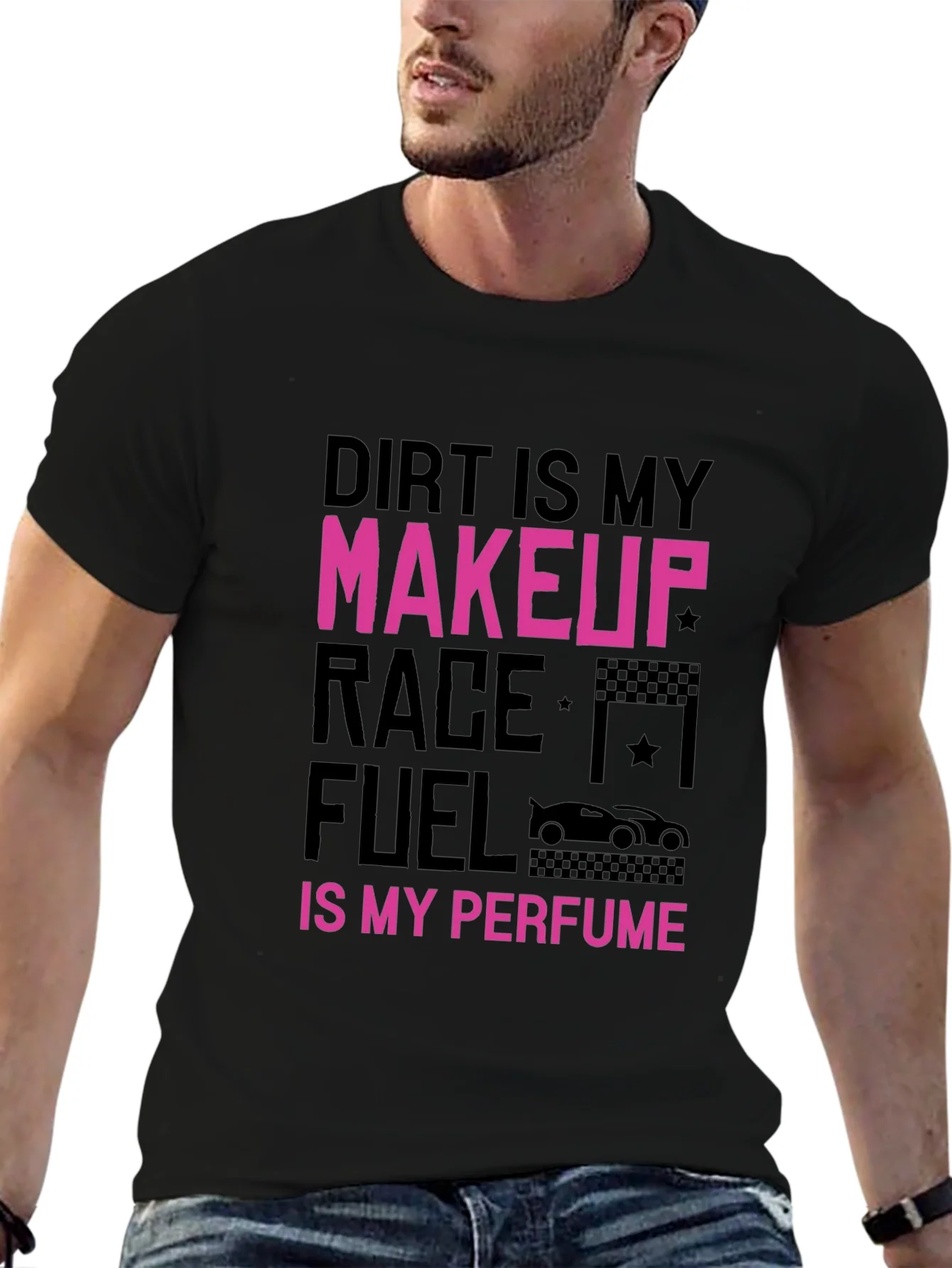 Camiseta Negra Dirt is My Makeup