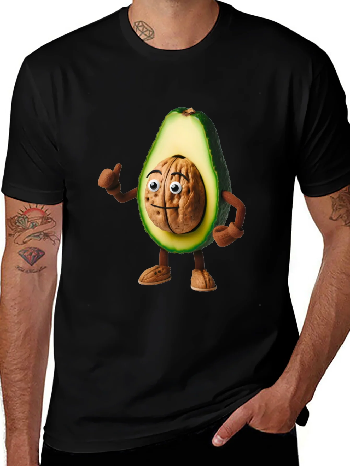 Rebbecca Avocado Brain Funny Graphic T-Shirt