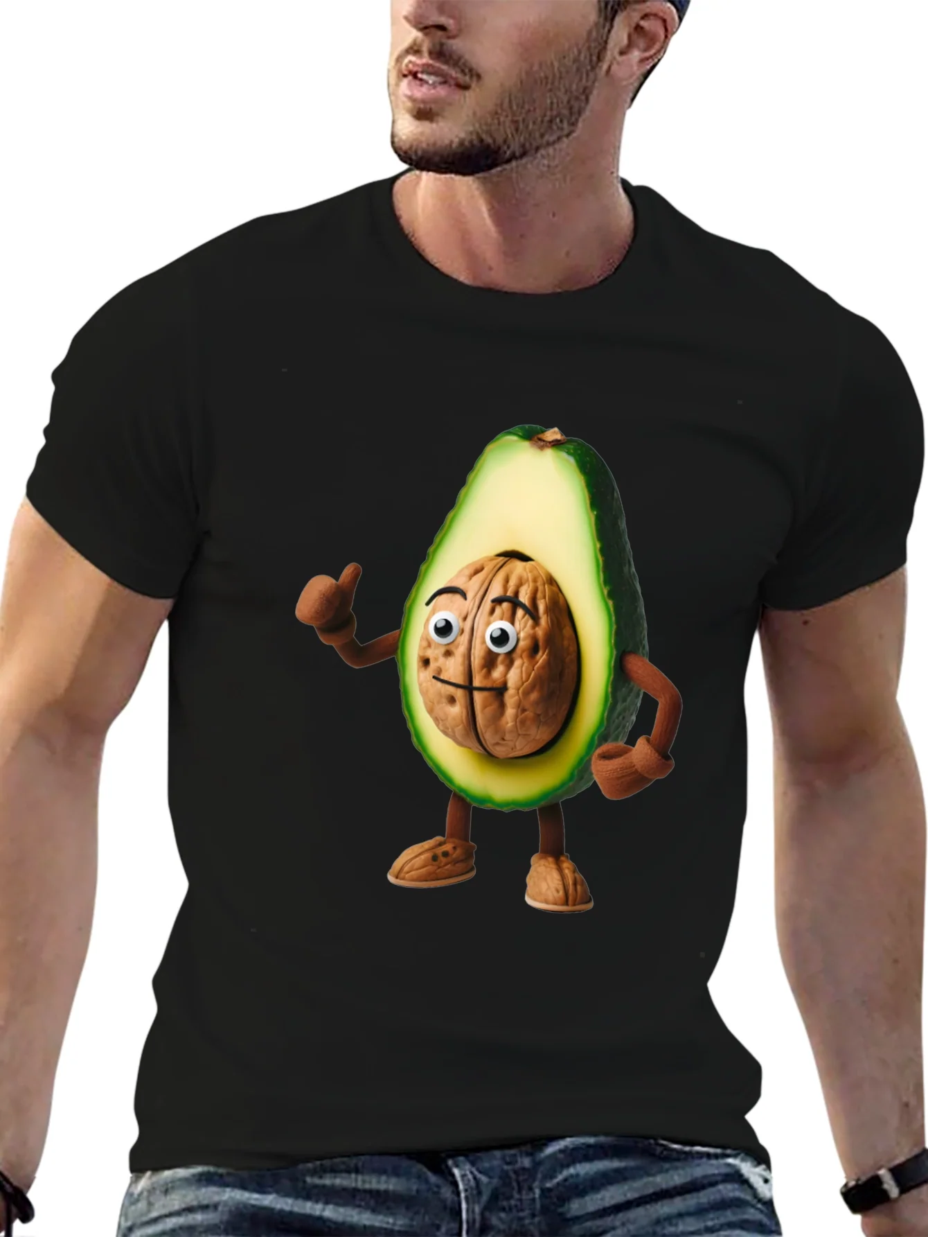 Rebbecca Avocado Brain Funny Graphic T-Shirt