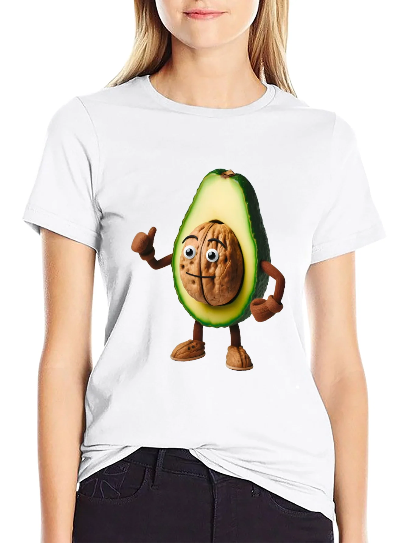 Rebbecca Avocado Brain Funny Graphic T-Shirt