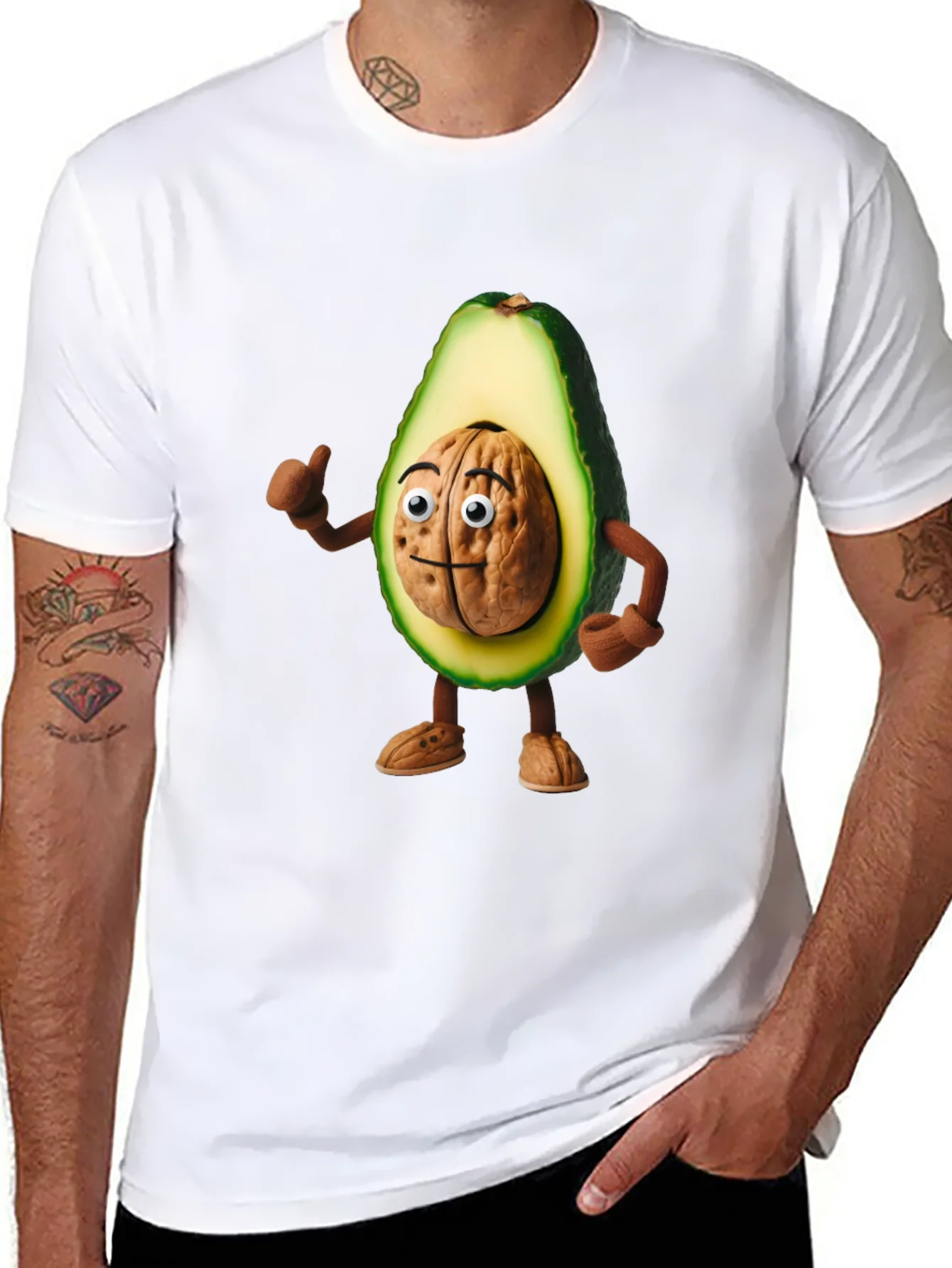 Rebbecca Avocado Brain Funny Graphic T-Shirt