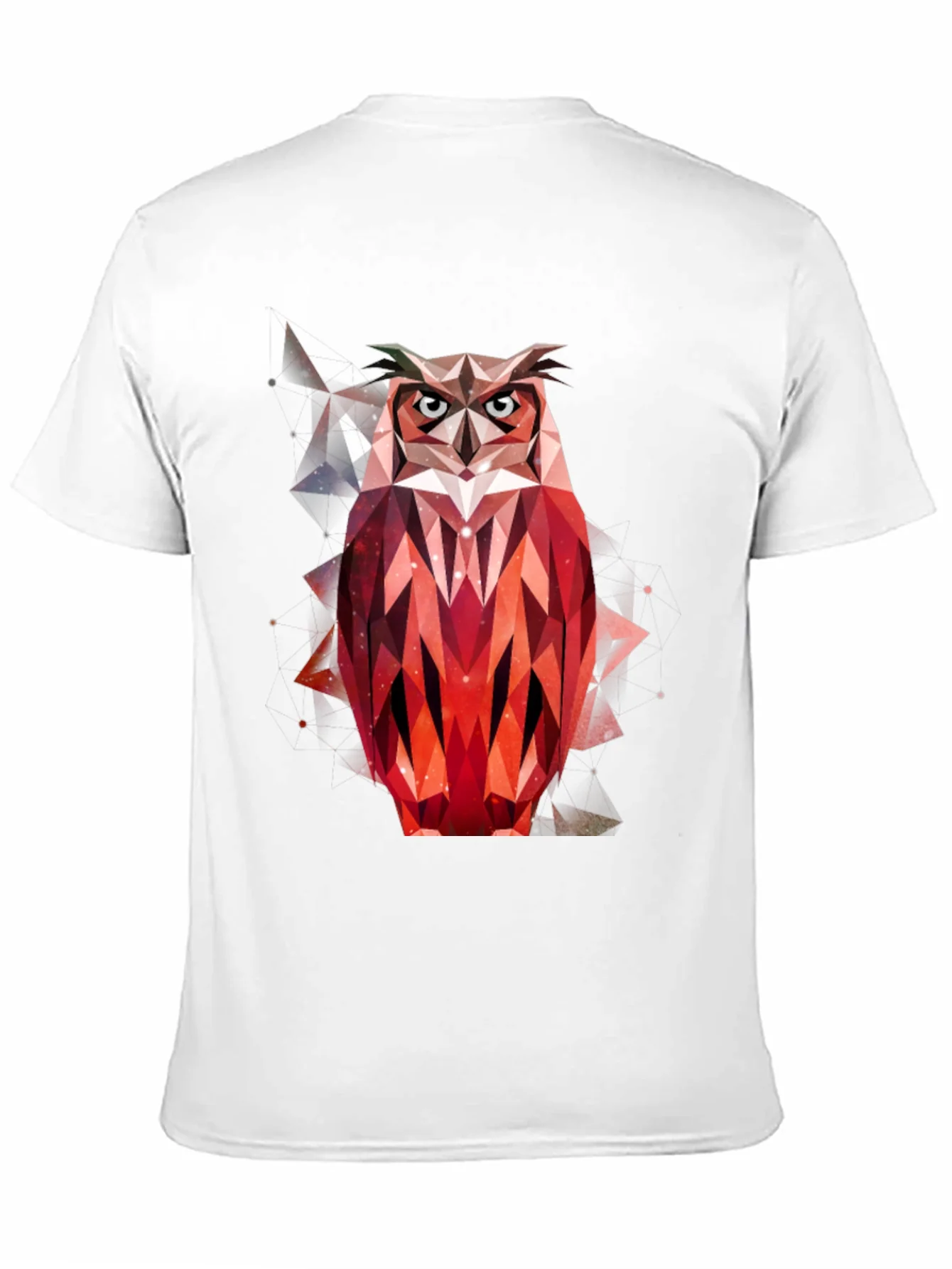 Rebbecca Geometric Owl Graphic T-Shirt - Mens Black Tee