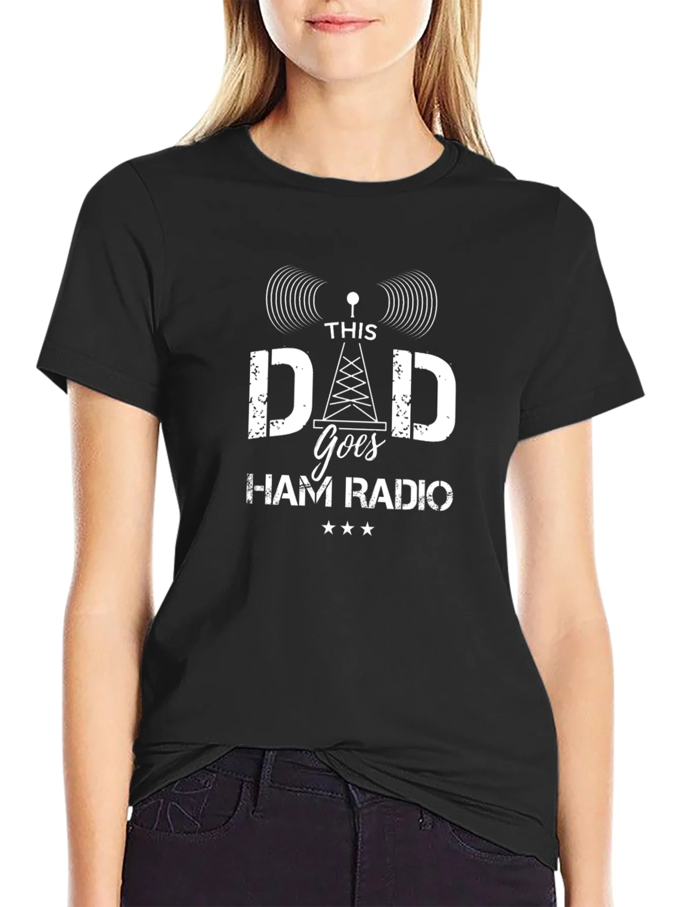 Rebbecca Ham Radio Dad Graphic T-Shirt