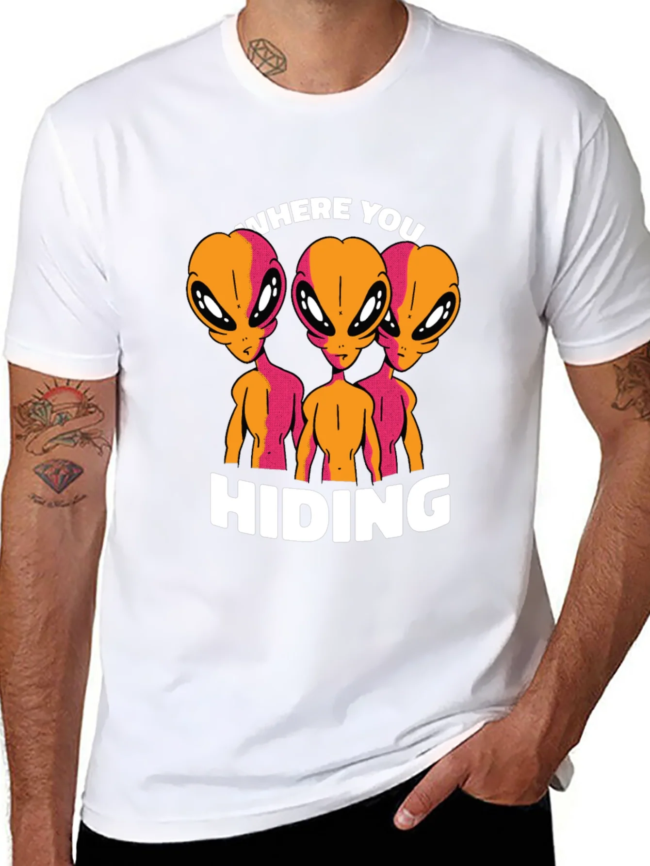 Rebbecca Alien Graphic T-Shirt - Where You Hiding?