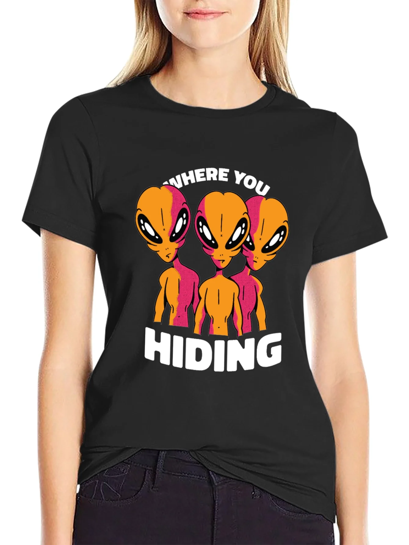 Rebbecca Alien Graphic T-Shirt - Where You Hiding?
