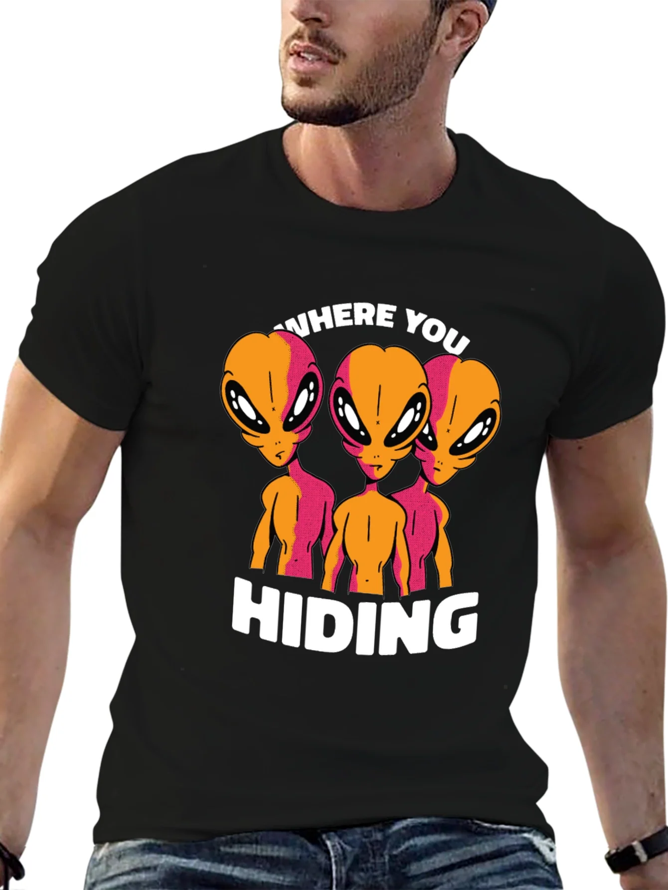 Rebbecca Alien Graphic T-Shirt - Where You Hiding?