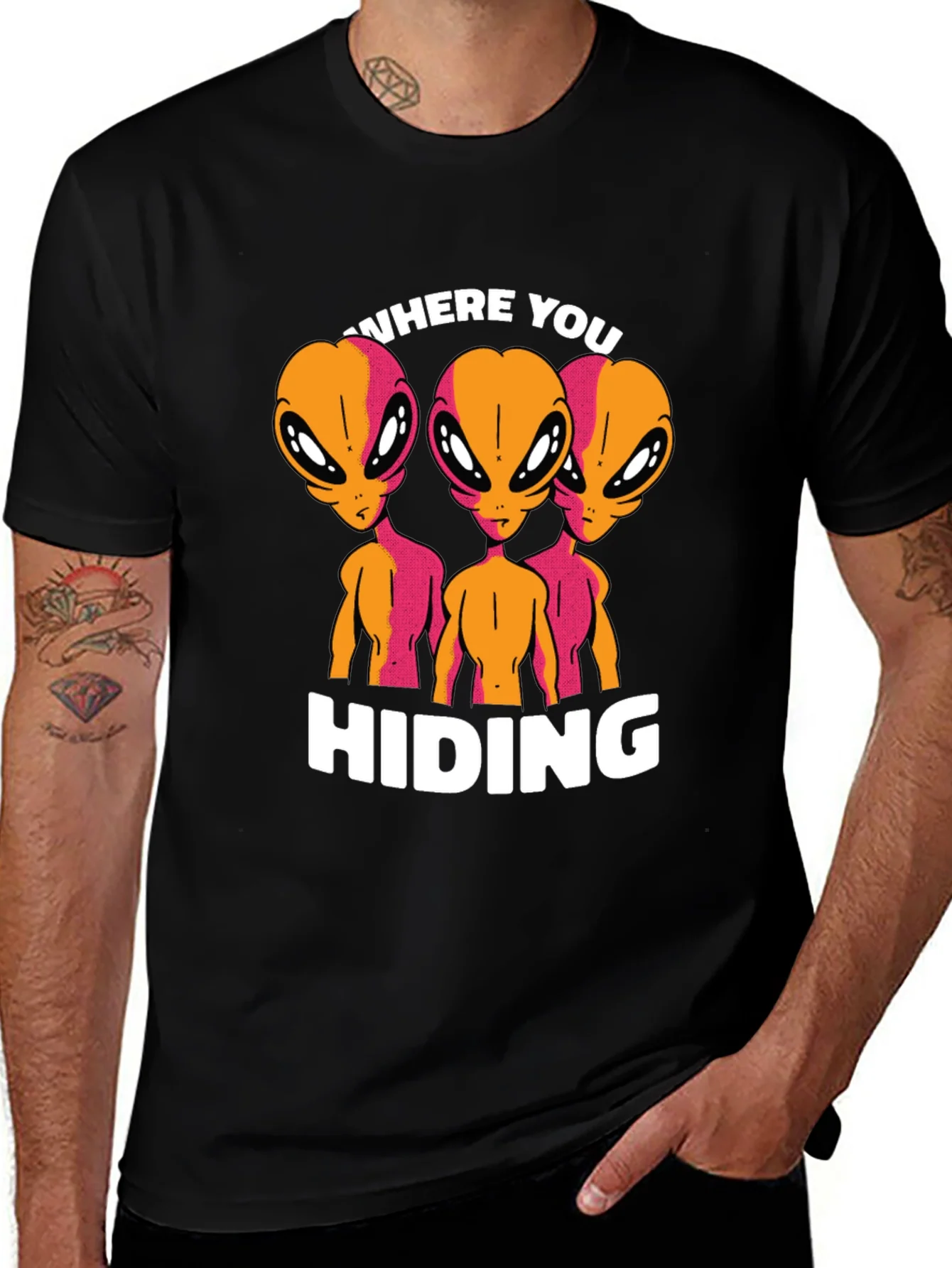 Rebbecca Alien Graphic T-Shirt - Where You Hiding?