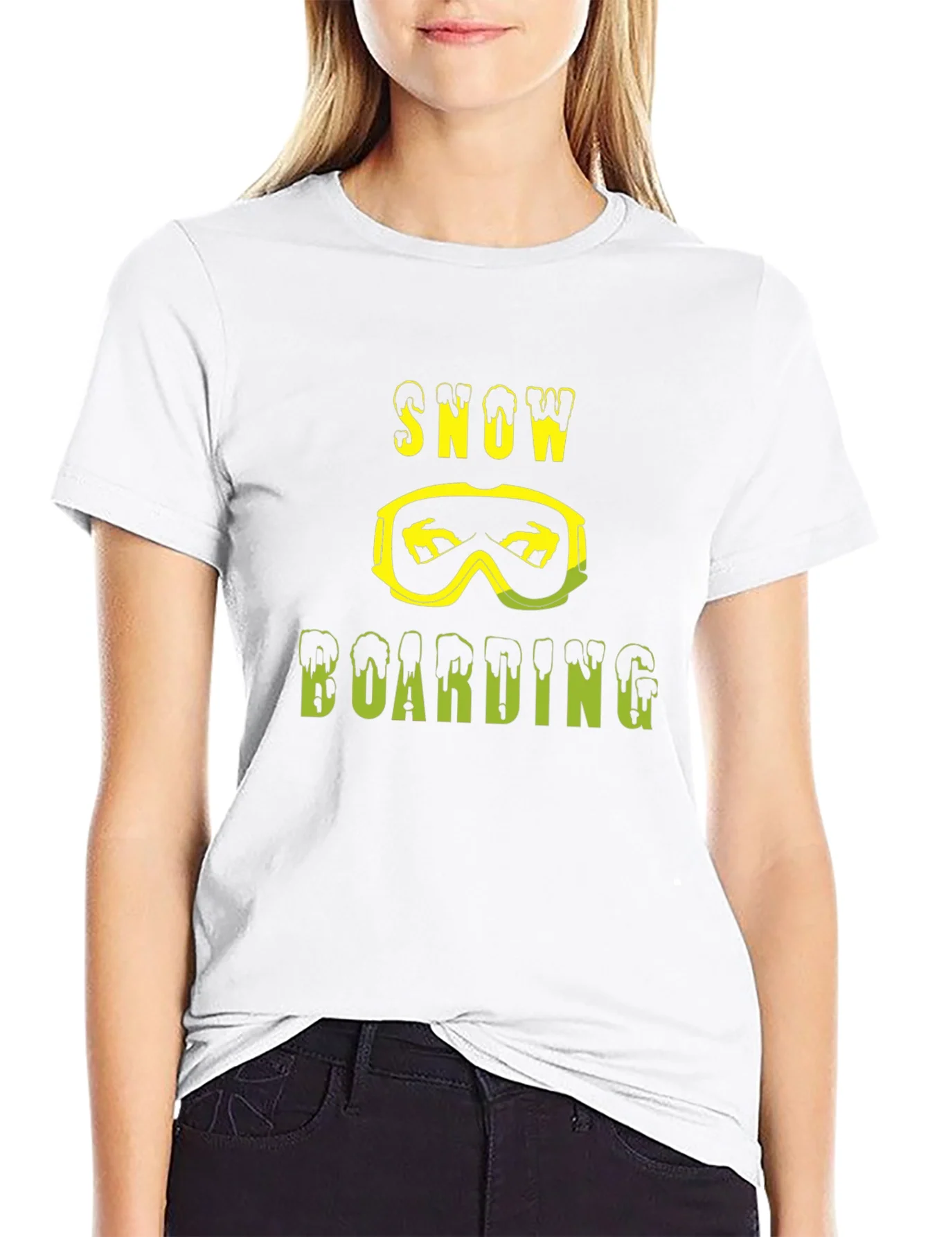 Rebbecca Snowboarding Graphic T-Shirt - Black