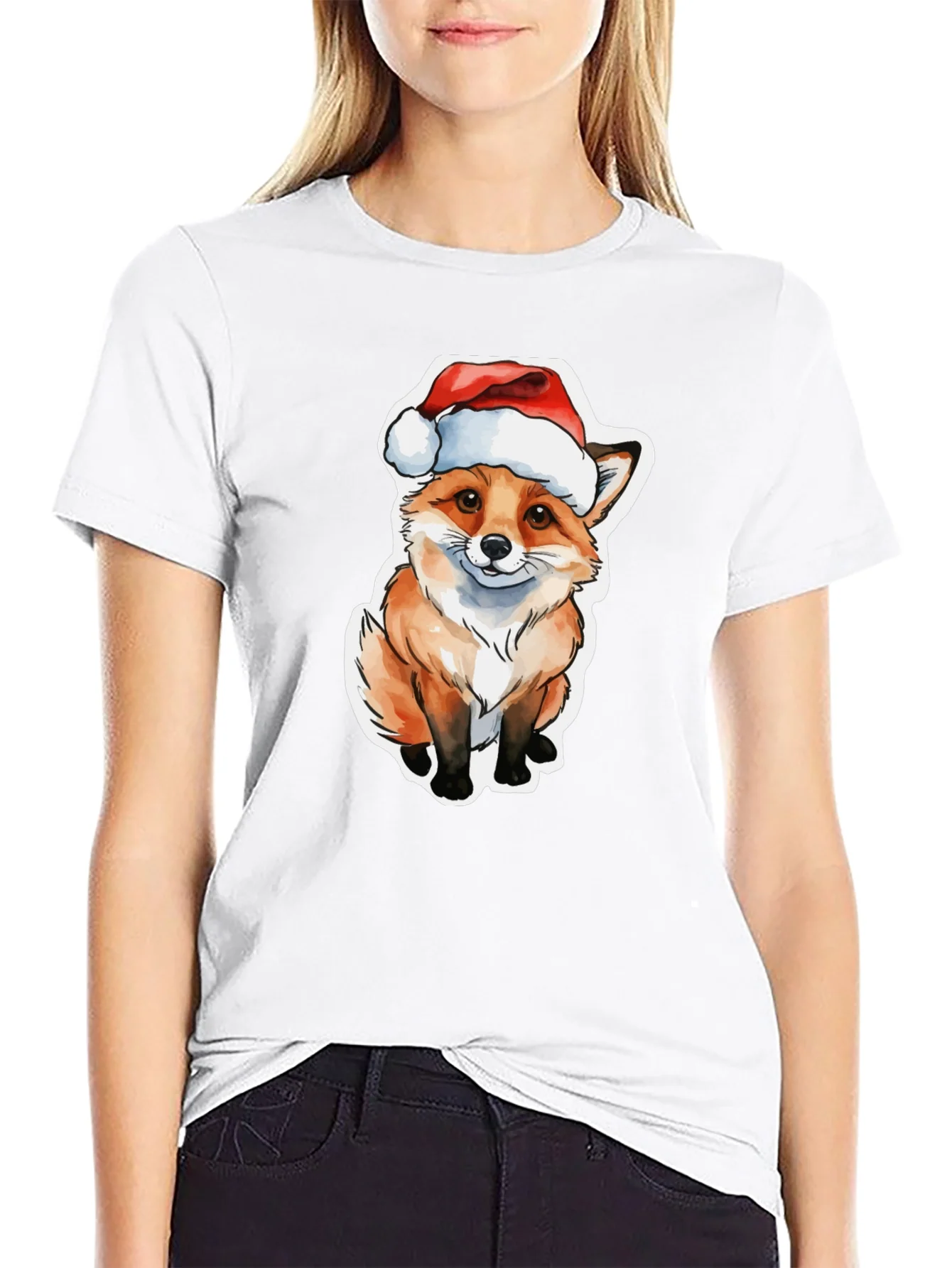 Rebbecca Festive Fox T-Shirt - Holiday Cheer
