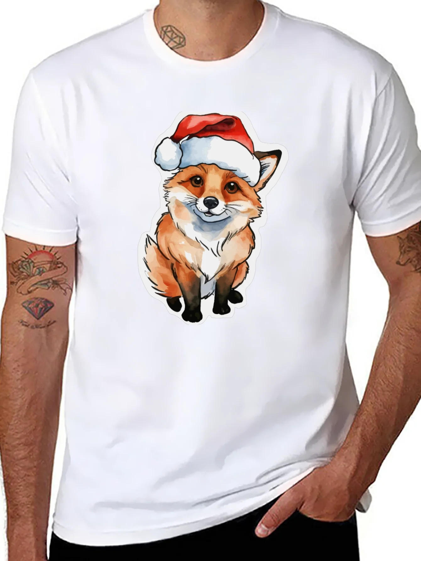 Rebbecca Festive Fox T-Shirt - Holiday Cheer
