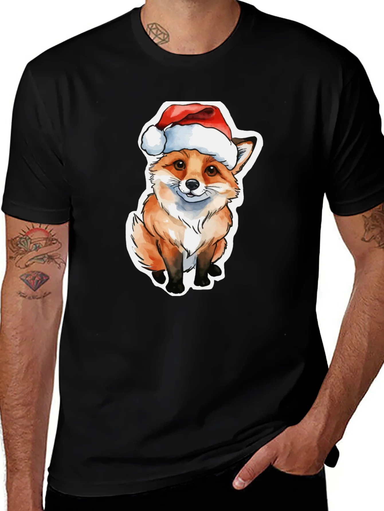 Rebbecca Festive Fox T-Shirt - Holiday Cheer
