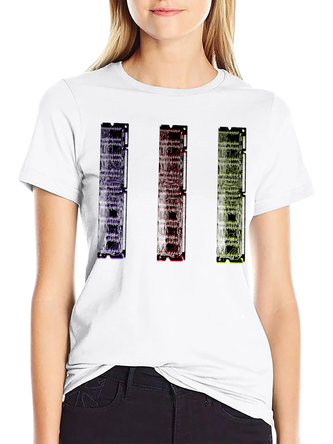 Rebbecca Geometric Circuit Board Mens Graphic T-Shirt