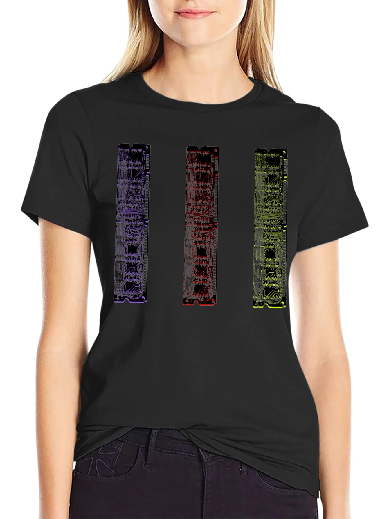 Rebbecca Geometric Circuit Board Mens Graphic T-Shirt