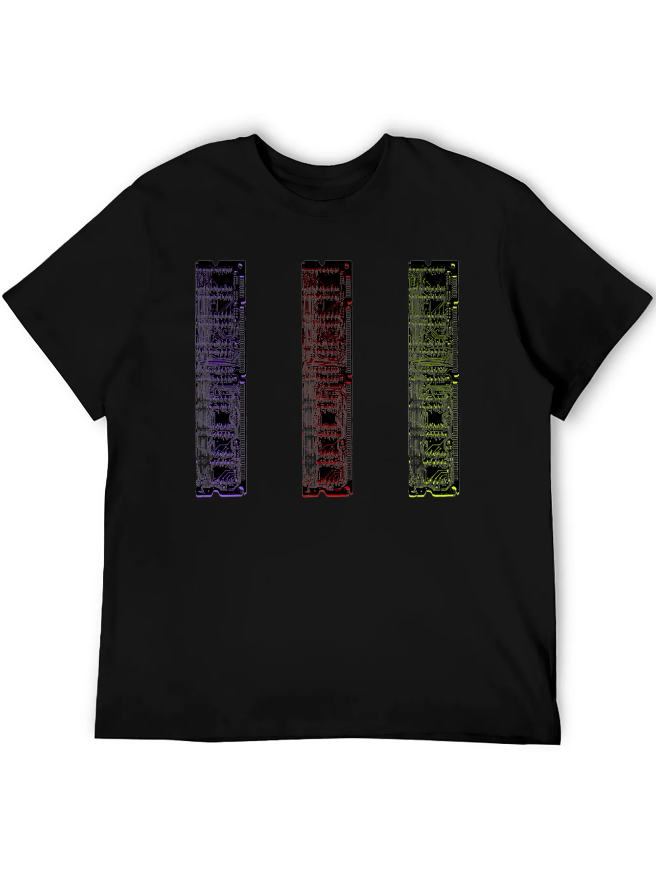 Rebbecca Geometric Circuit Board Mens Graphic T-Shirt