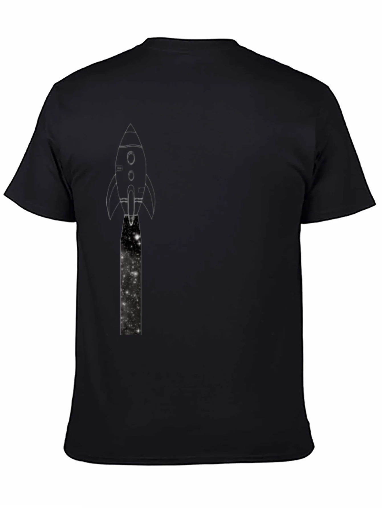 Rebbecca Rocket Launch Graphic Black T-Shirt