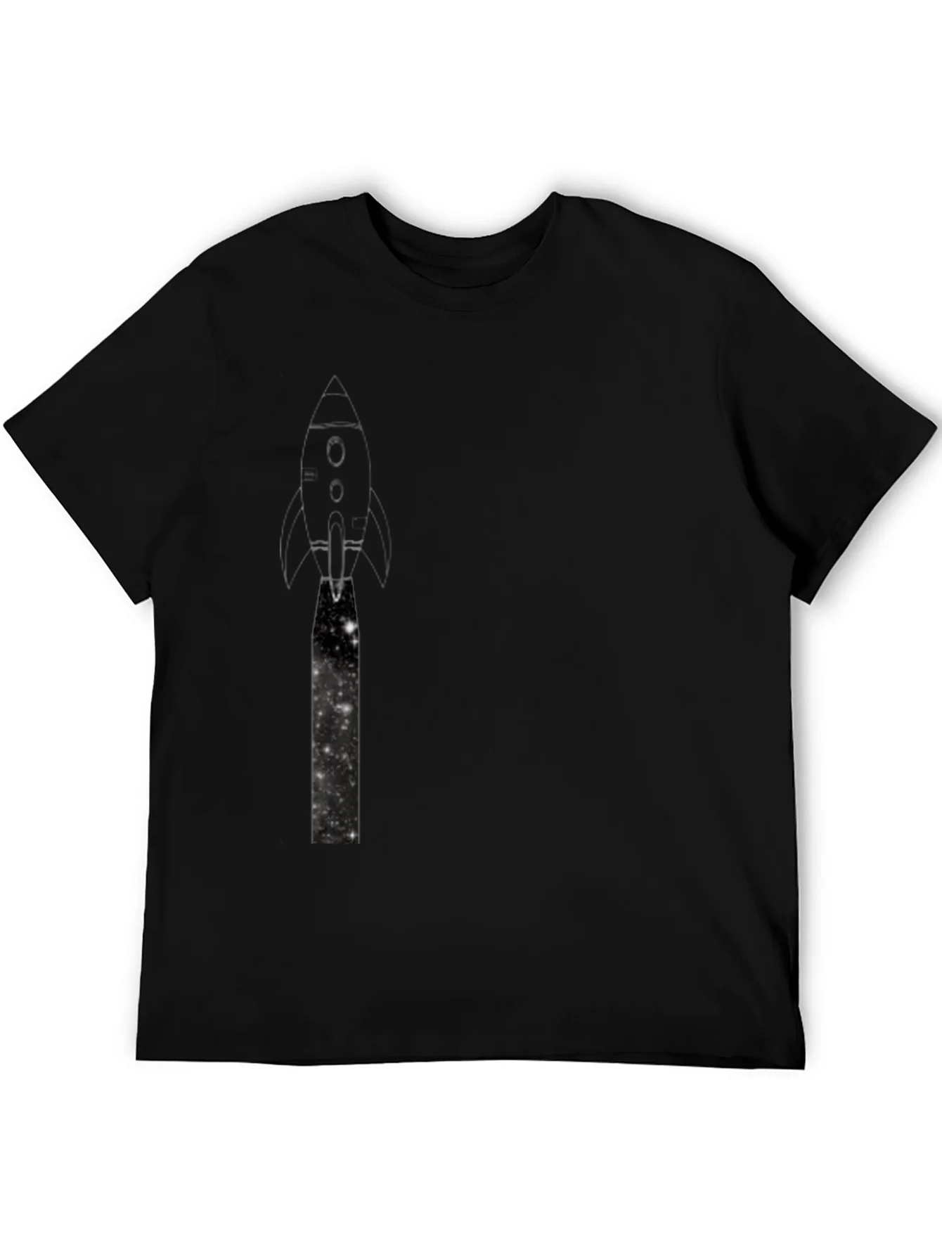 Rebbecca Rocket Launch Graphic Black T-Shirt