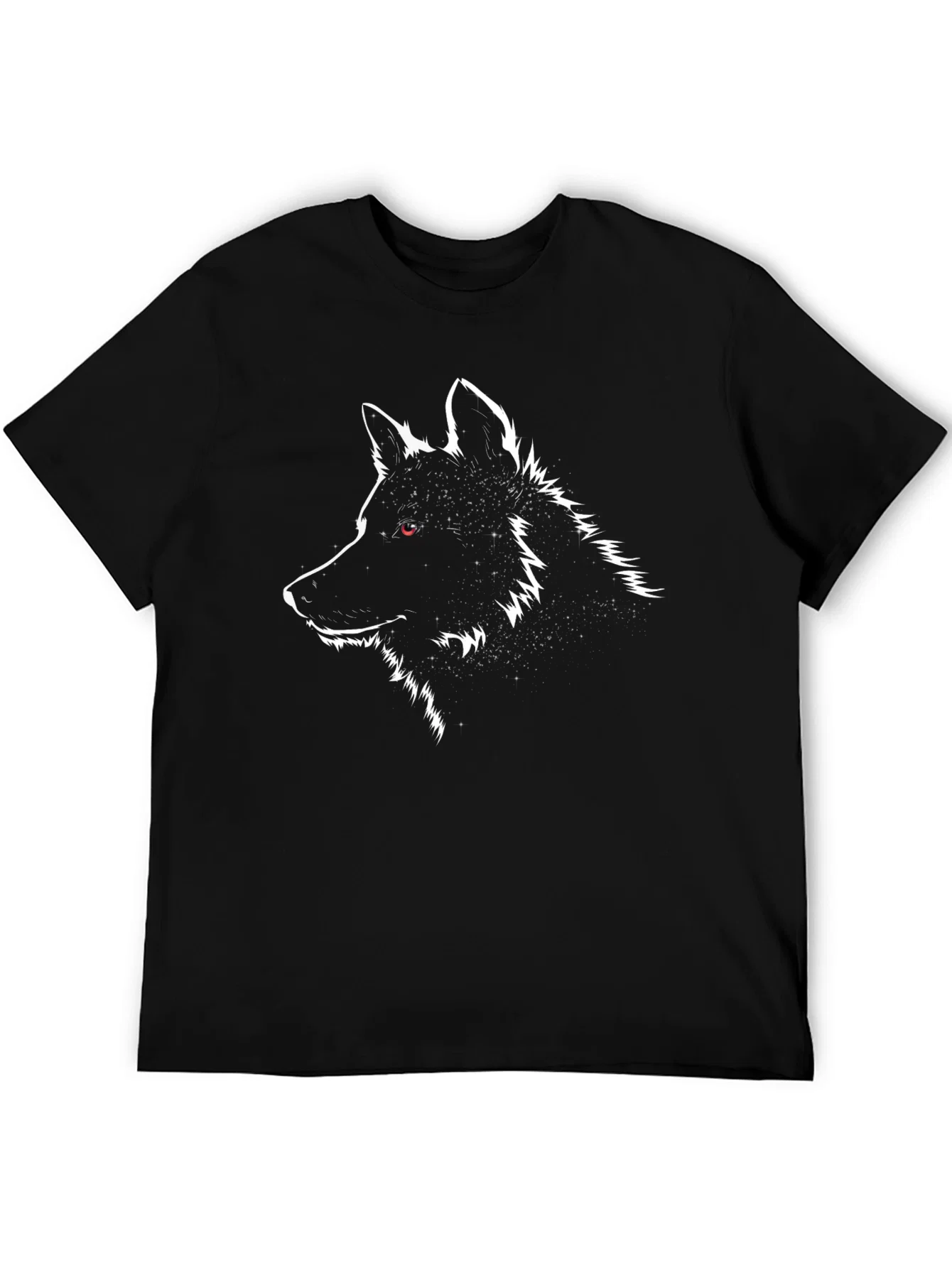 Rebbecca Wolf Graphic T-Shirt - Black Crew Neck Tee