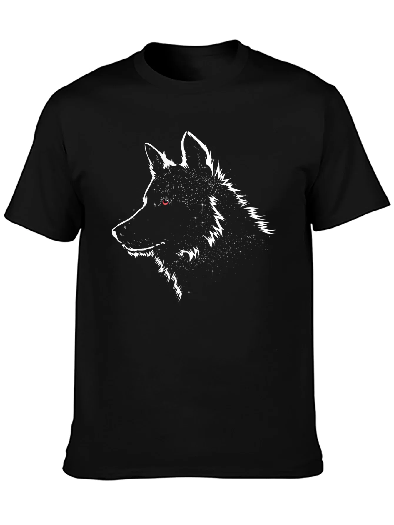 Rebbecca Wolf Graphic T-Shirt - Black Crew Neck Tee