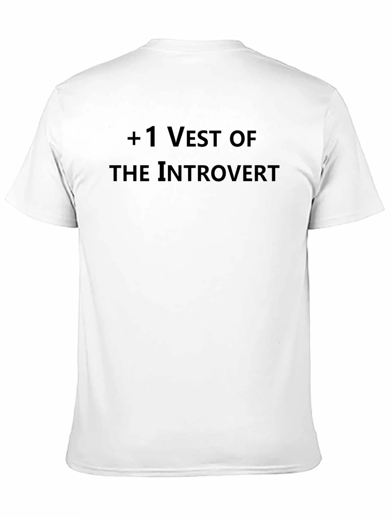 Rebbecca +1 Vest of The Introvert Black T-Shirt
