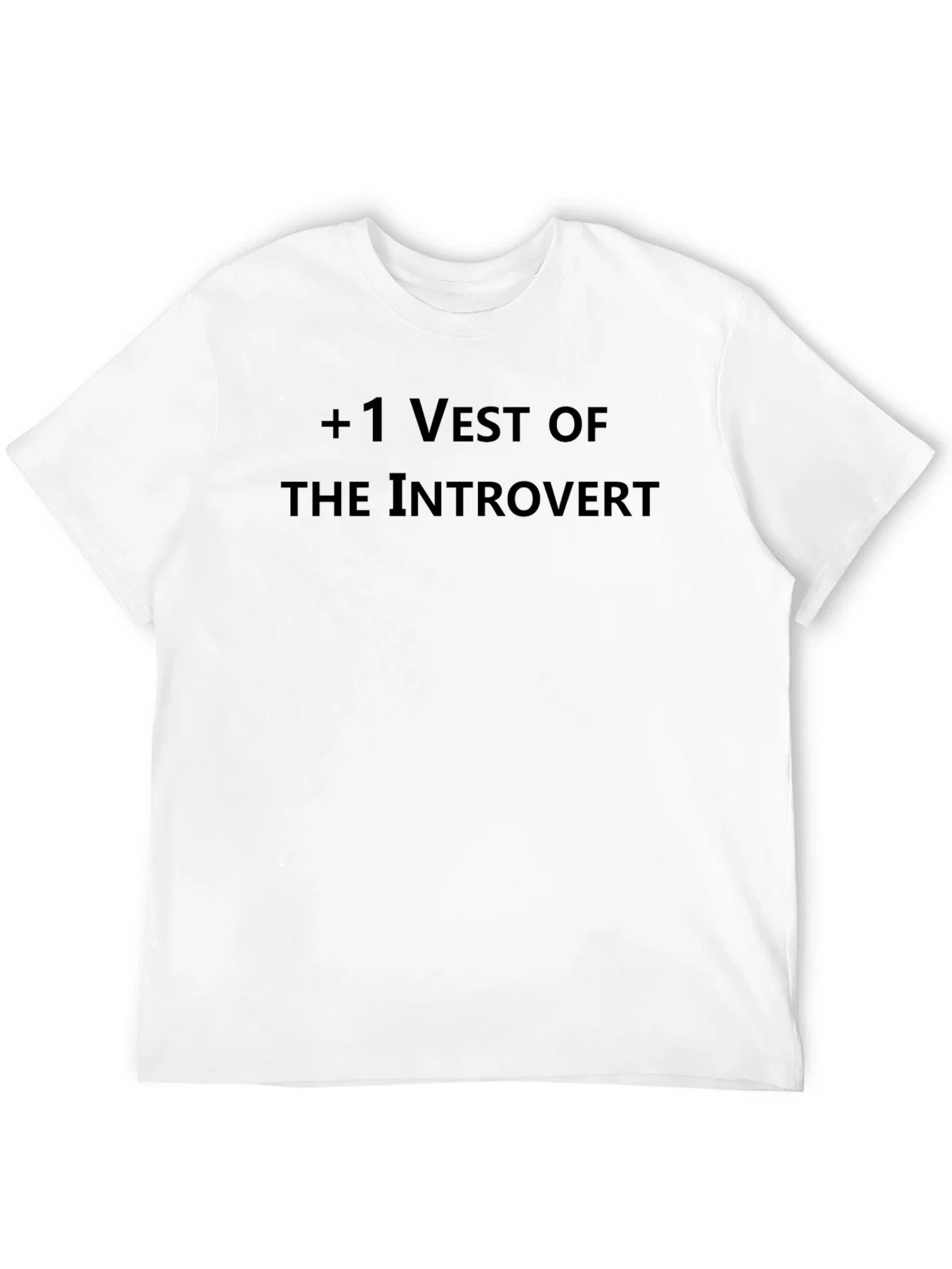 Rebbecca +1 Vest of The Introvert Black T-Shirt