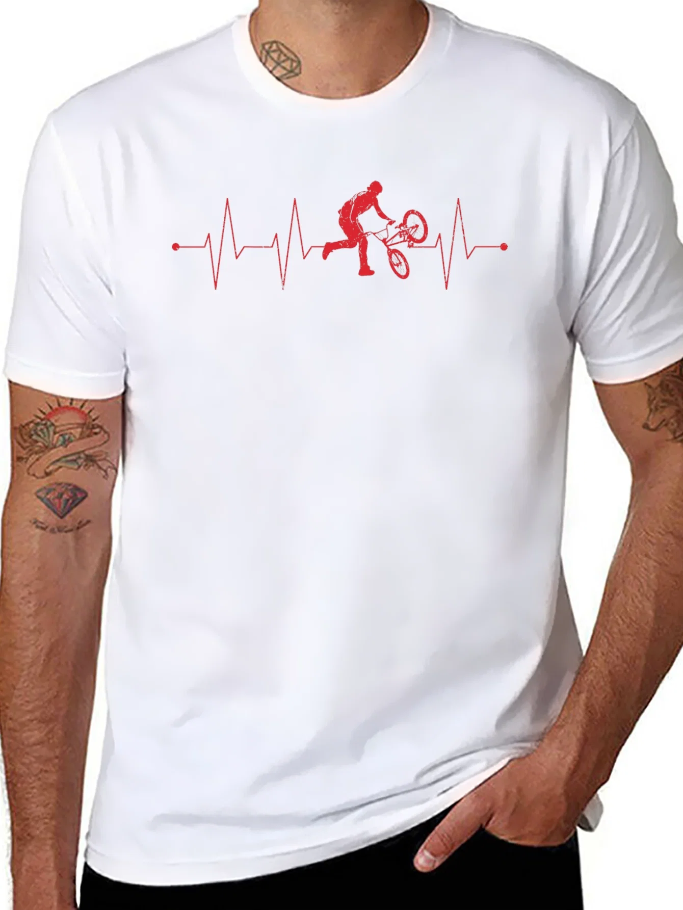 Rebbecca Mountain Bike Heartbeat Graphic Tee