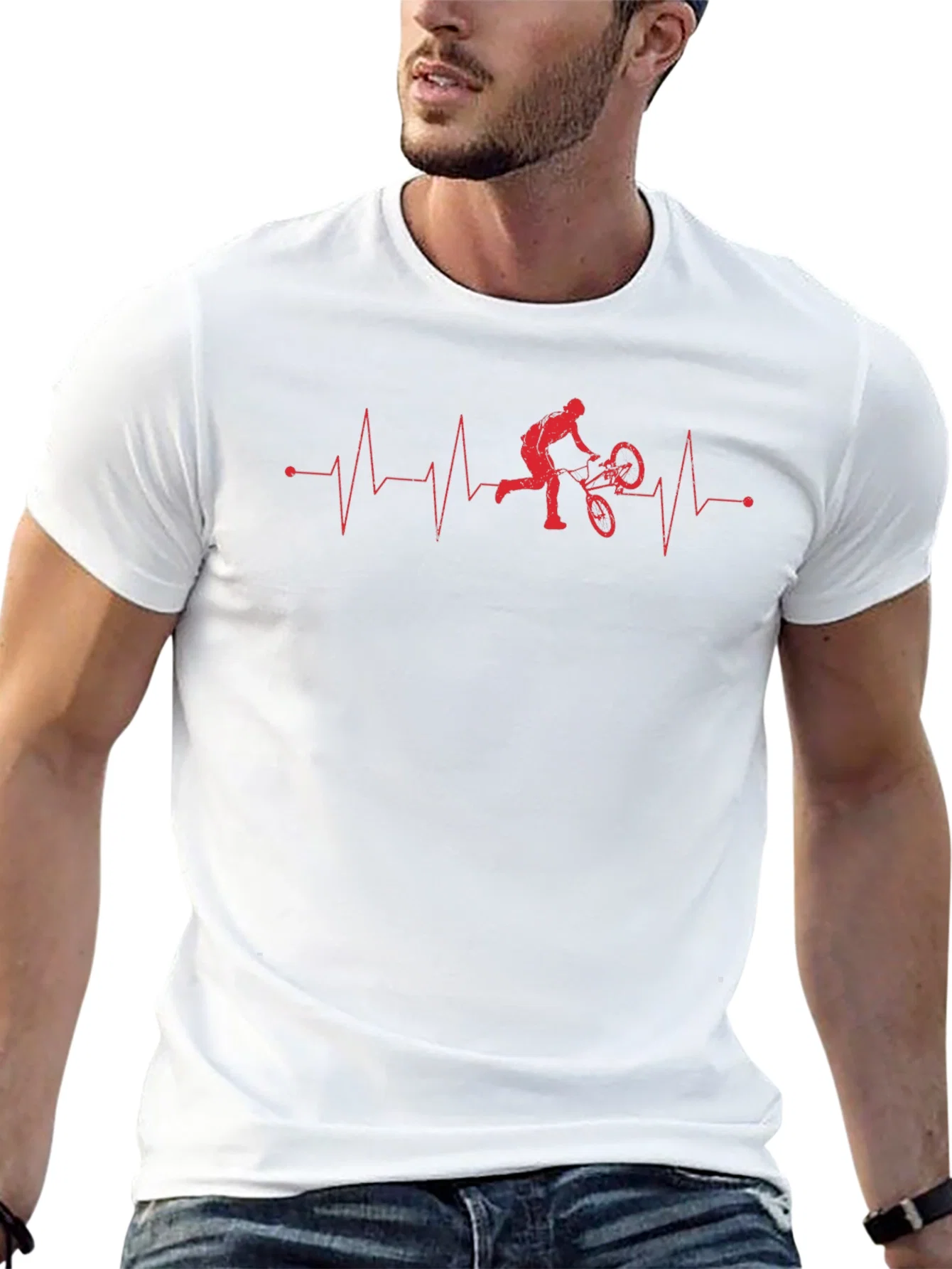 Rebbecca Mountain Bike Heartbeat Graphic Tee