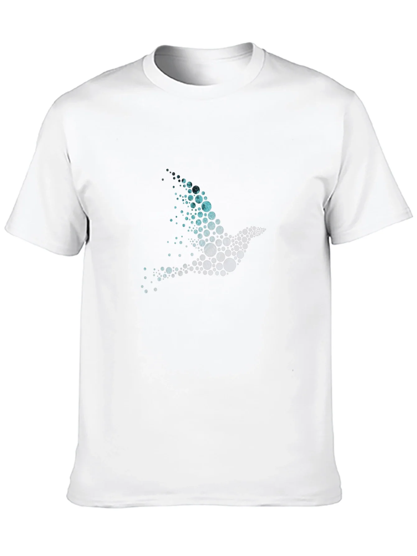 Rebbecca Abstract Bird Graphic Mens Black T-Shirt