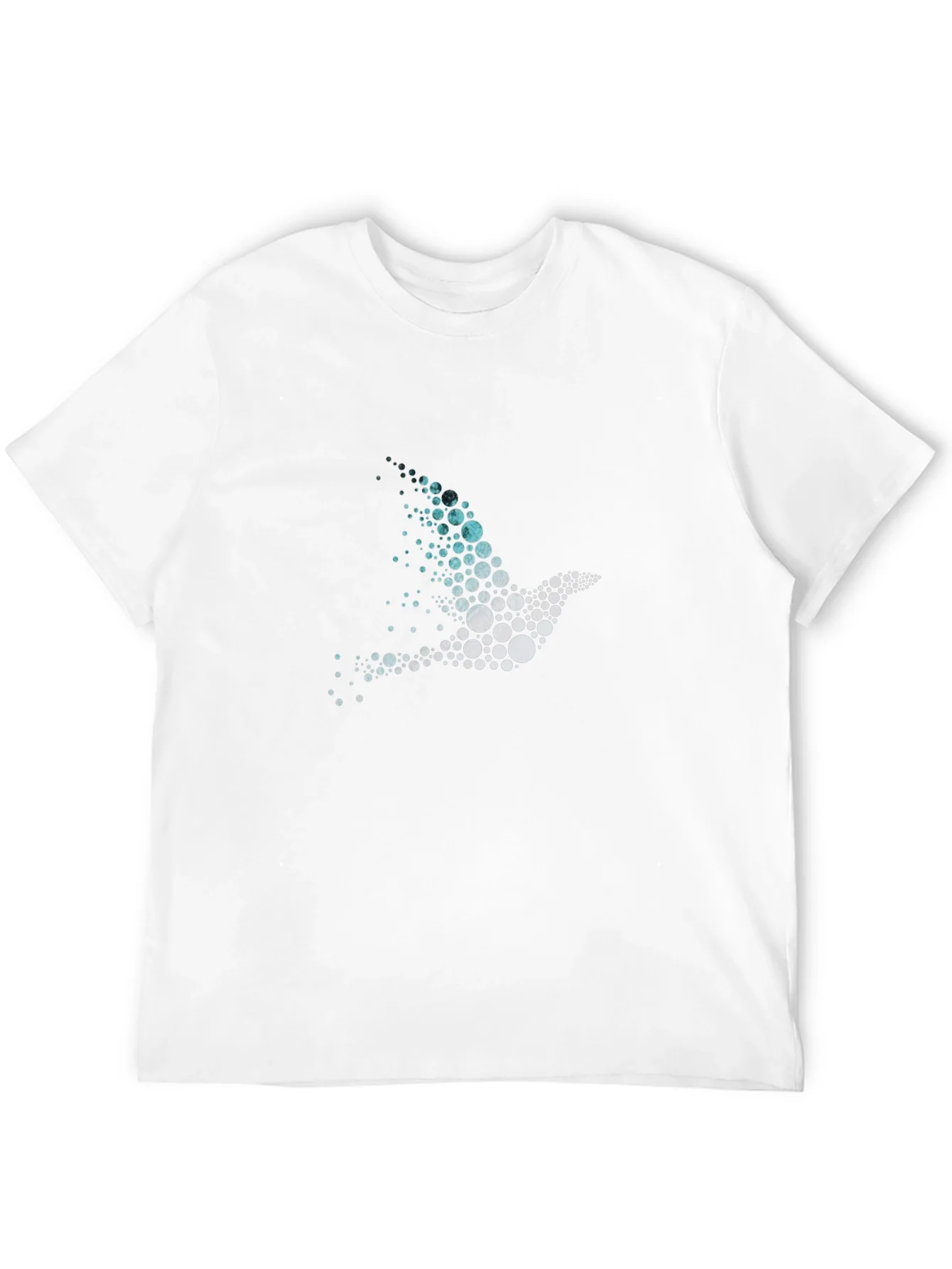 Rebbecca Abstract Bird Graphic Mens Black T-Shirt