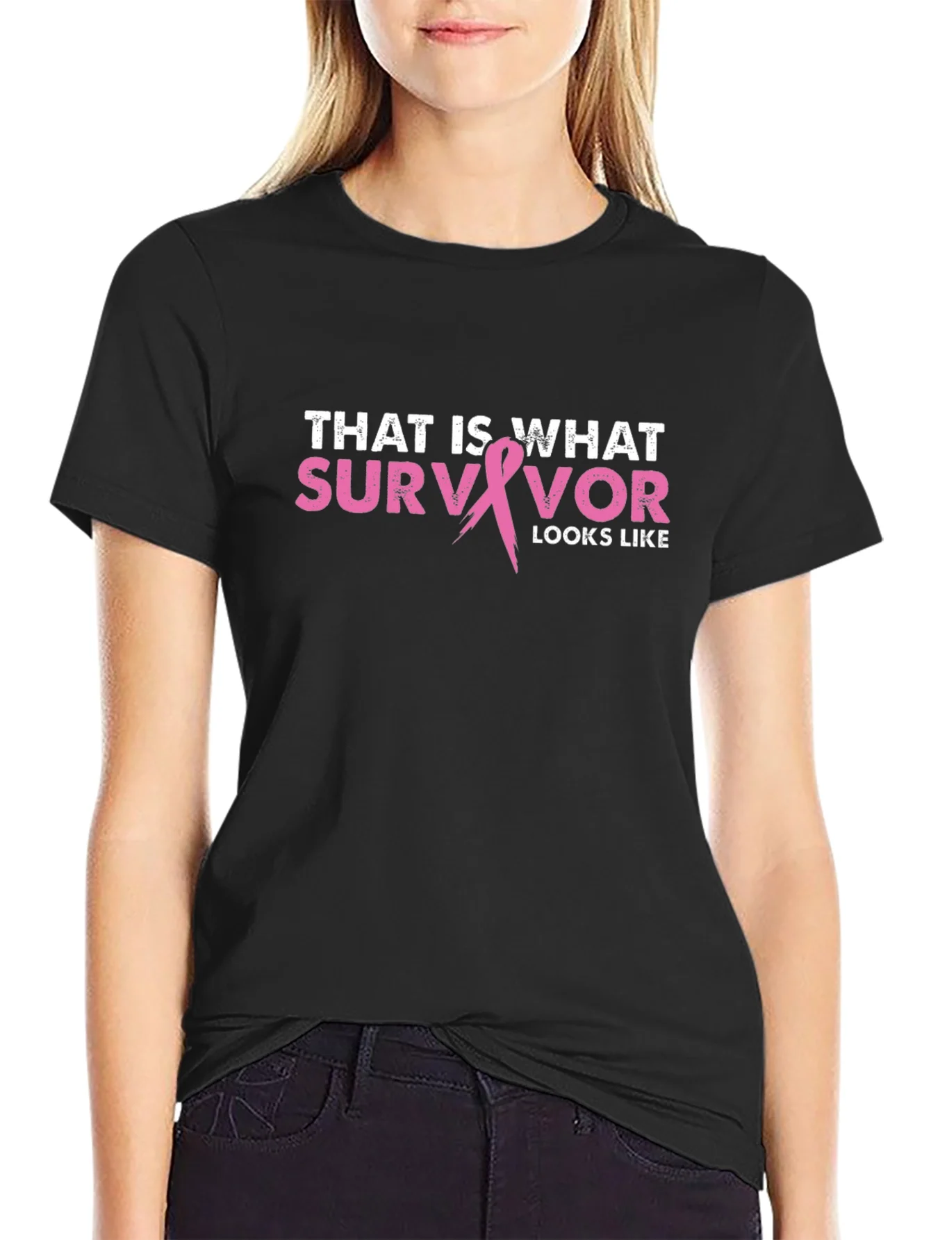 Rebbecca Survivor Graphic Tee - Breast Cancer Awareness