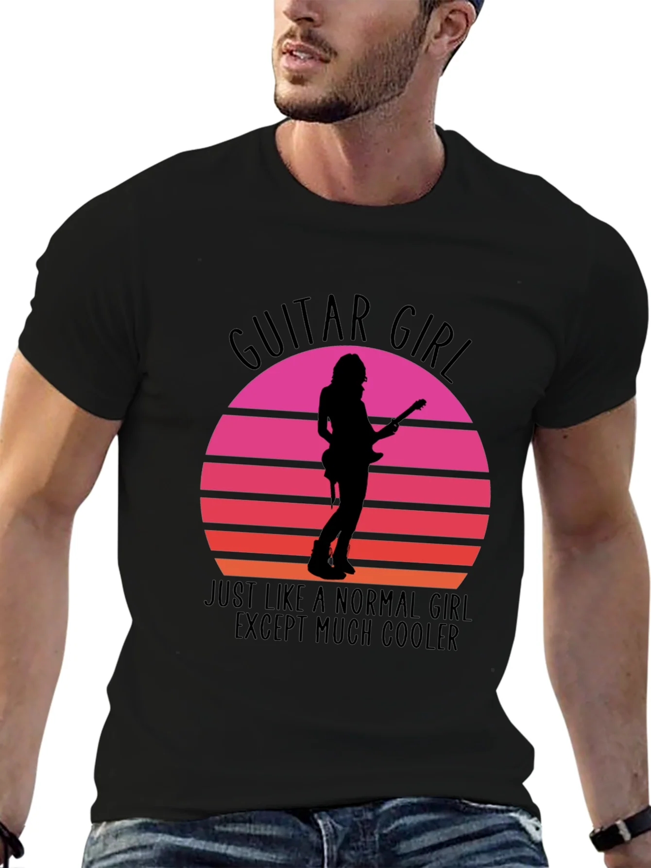 Camiseta Guitar Girl: Normal ?Pero M¨¢s Genial!