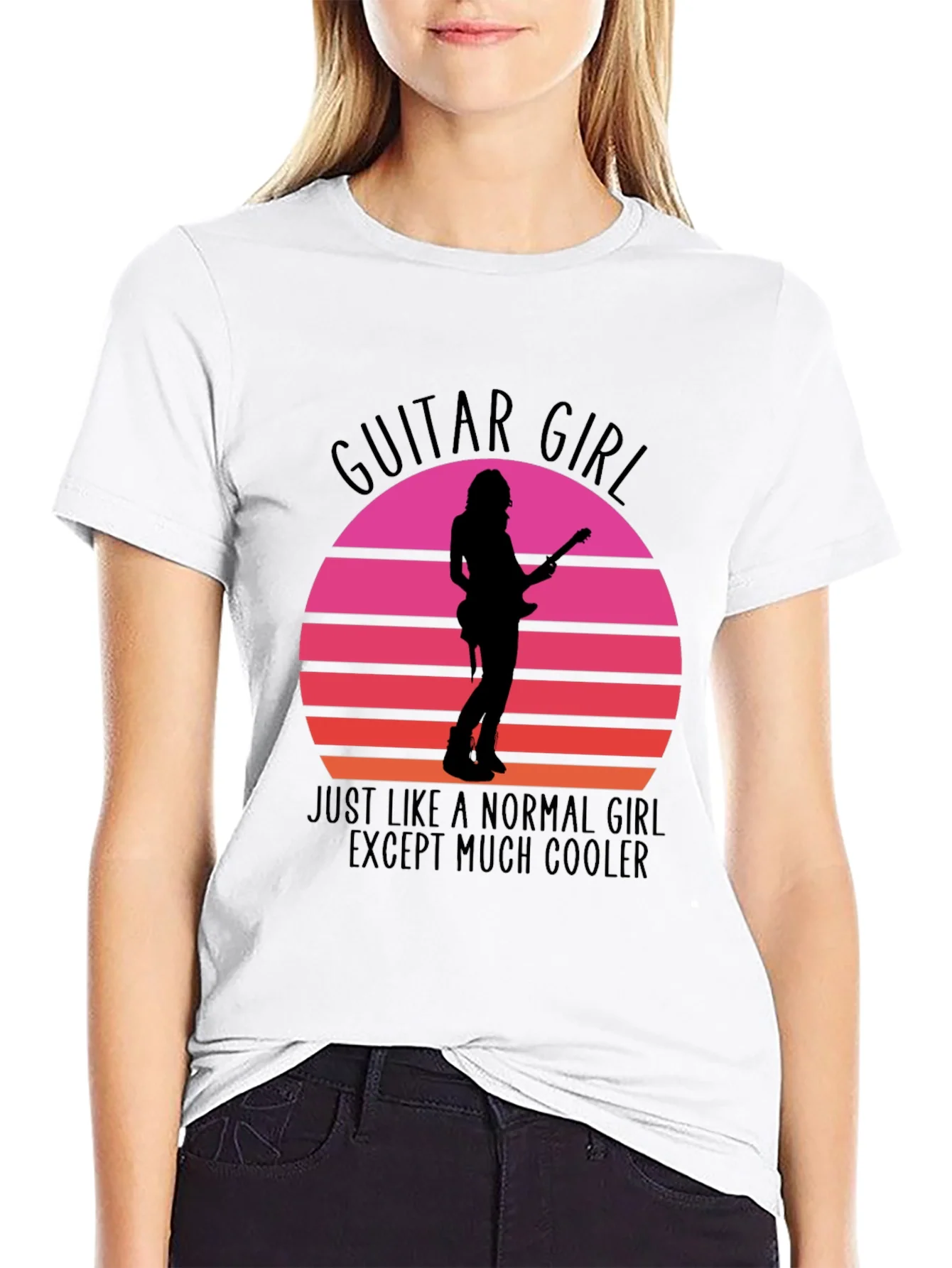 Camiseta Guitar Girl: Normal ?Pero M¨¢s Genial!