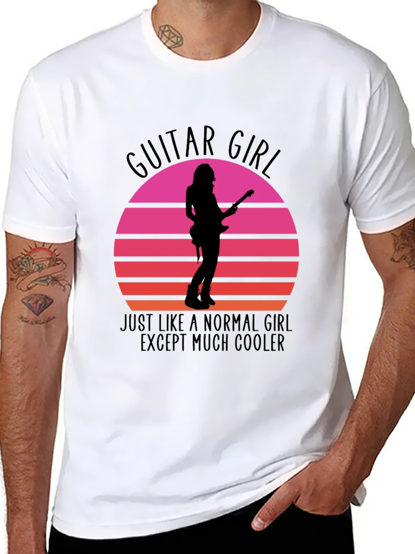 Camiseta Guitar Girl: Normal ?Pero M¨¢s Genial!