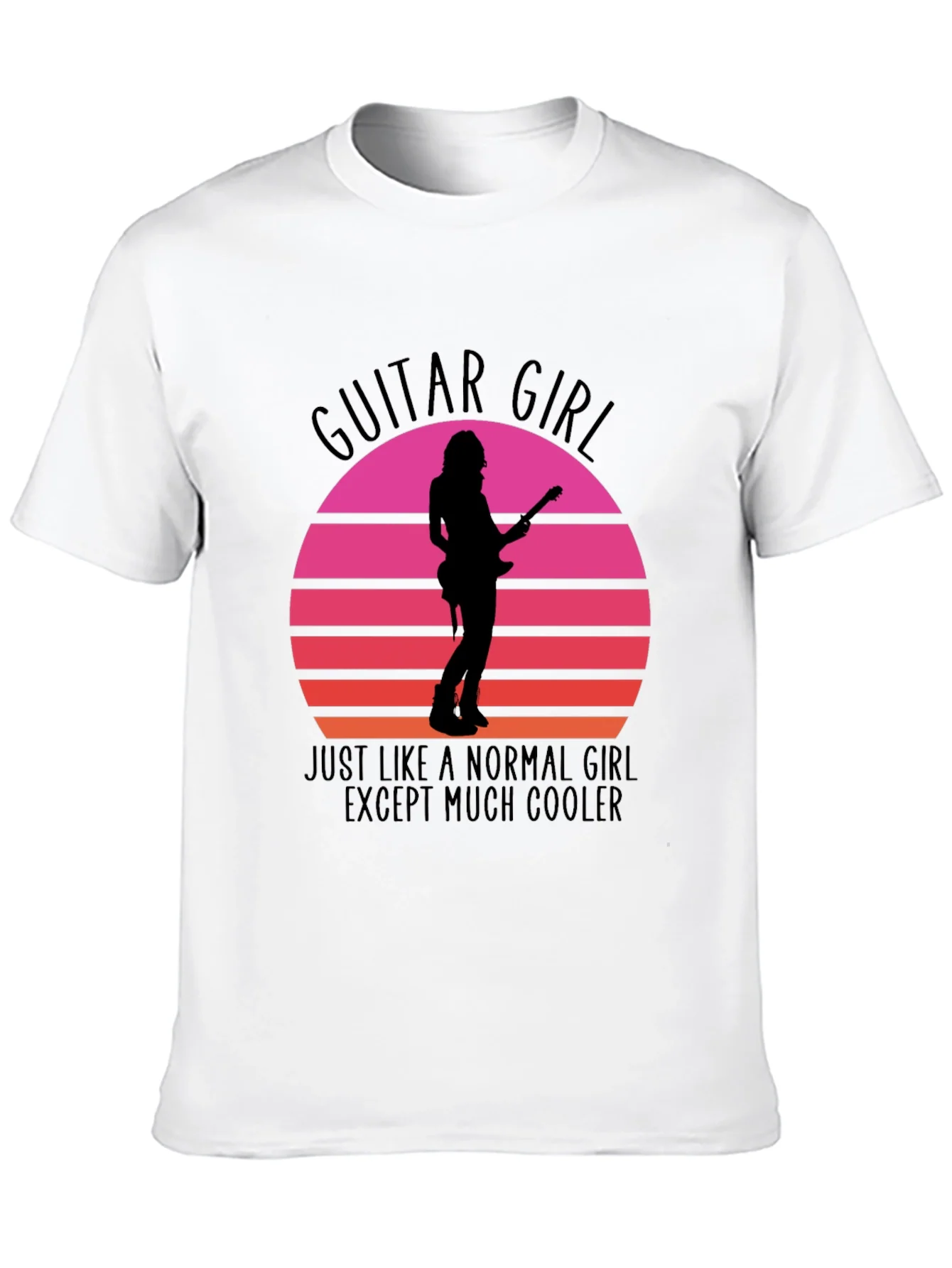 Camiseta Guitar Girl: Normal ?Pero M¨¢s Genial!