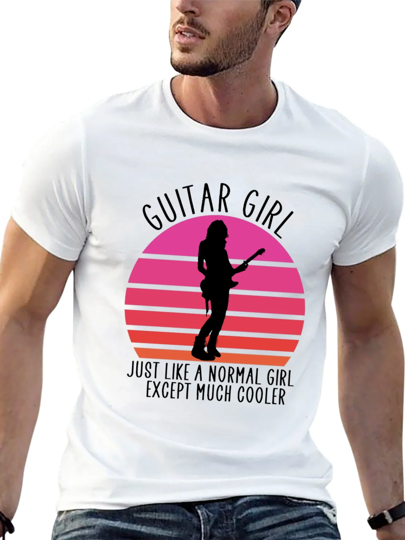 Camiseta Guitar Girl: Normal ?Pero M¨¢s Genial!