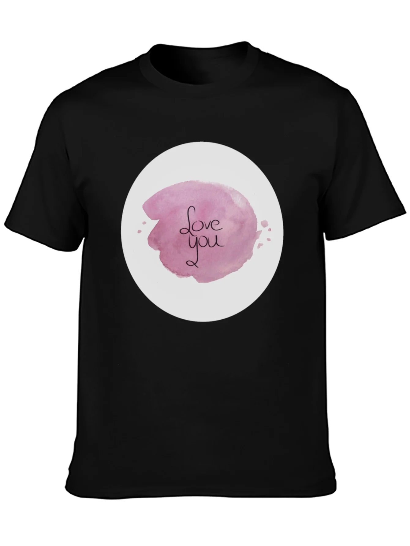 Camiseta Negra con Dise?o Love You