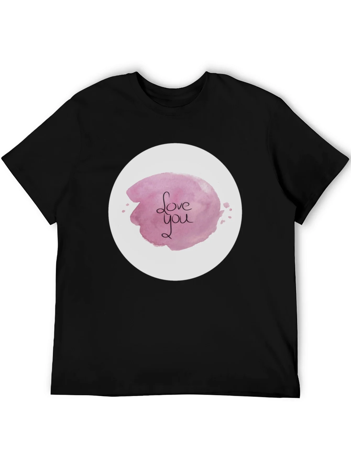 Camiseta Negra con Dise?o Love You