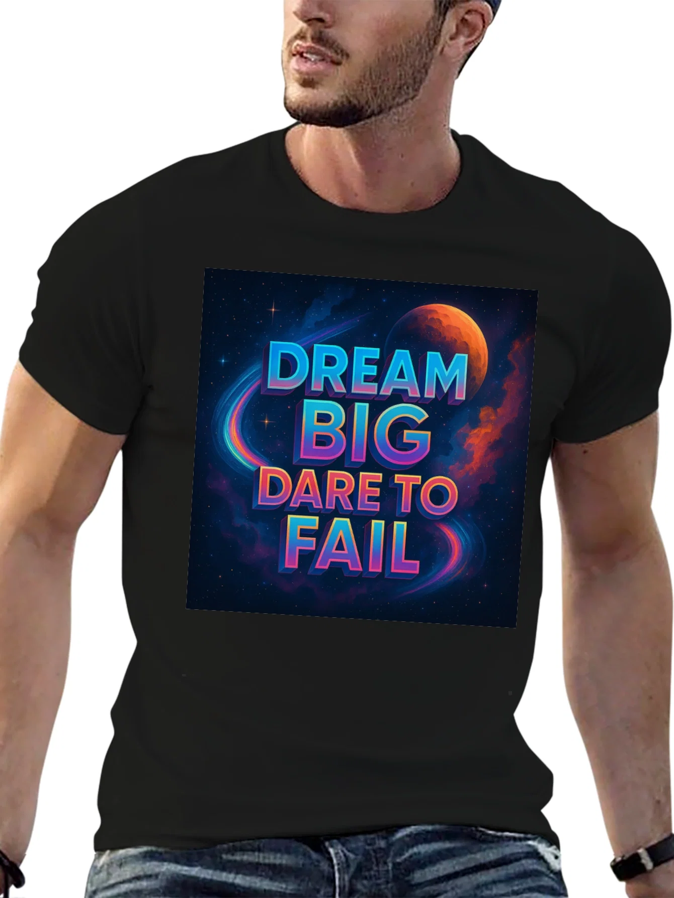 Rebbecca Dream Big T-Shirt - Space Design