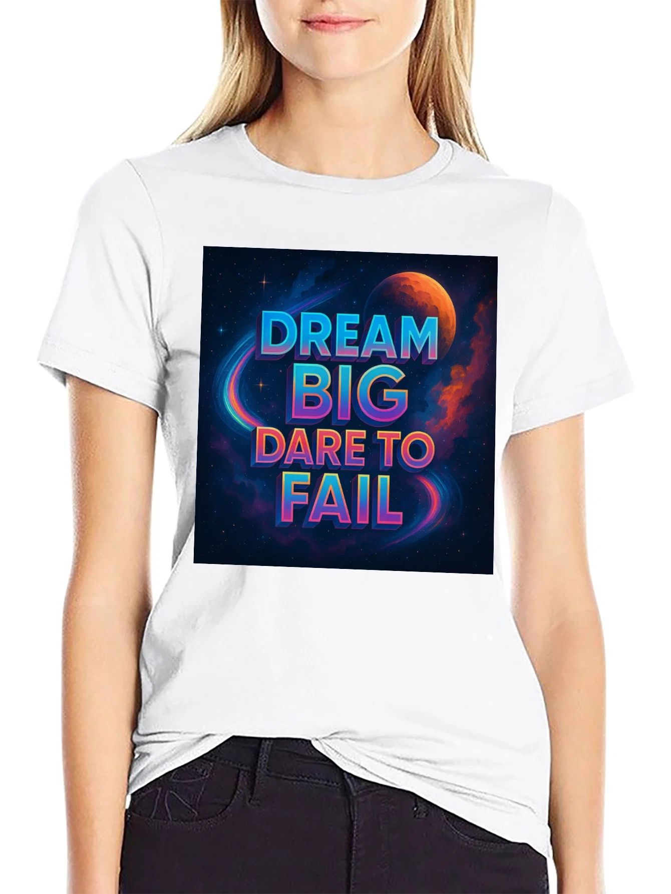Rebbecca Dream Big T-Shirt - Space Design