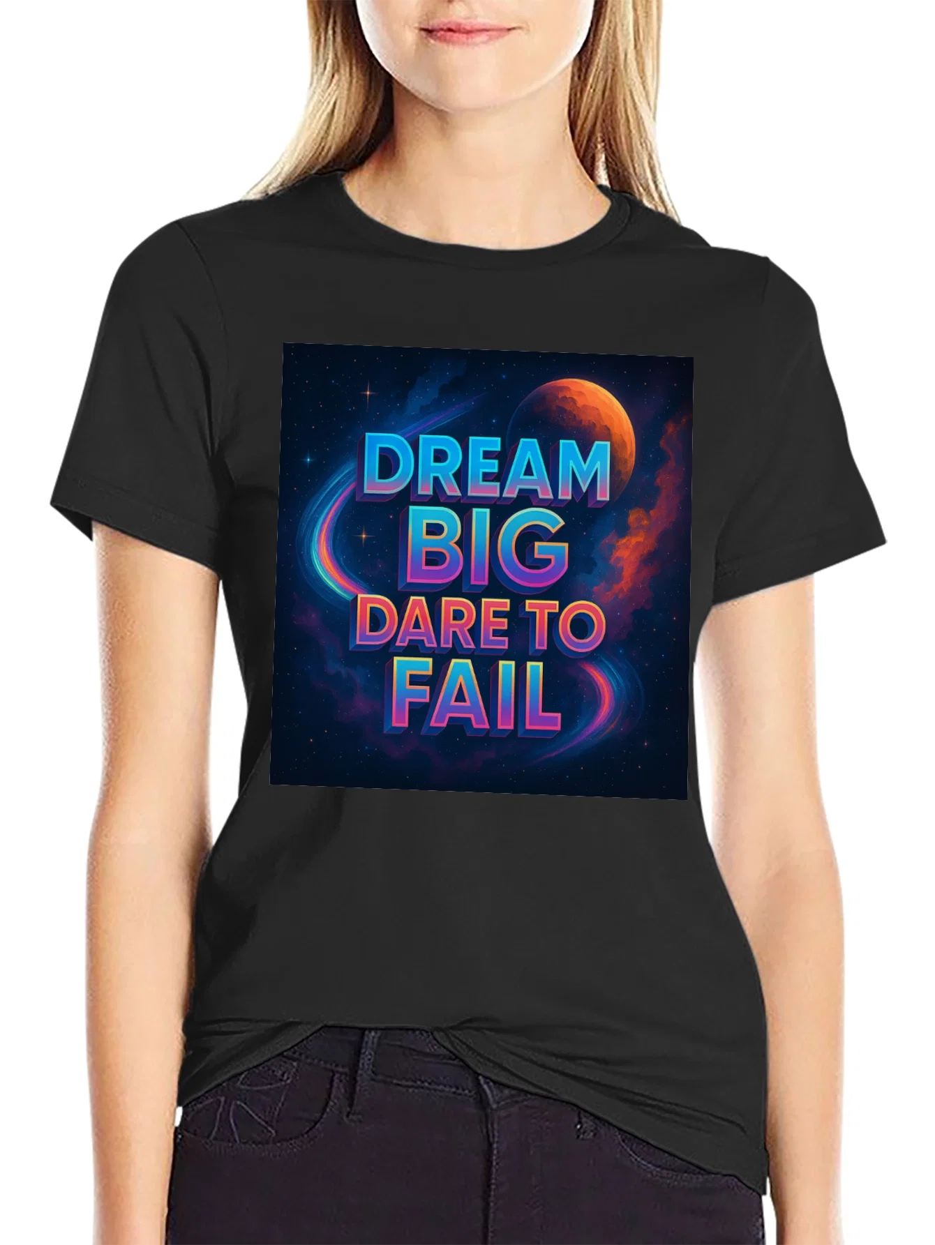 Rebbecca Dream Big T-Shirt - Space Design