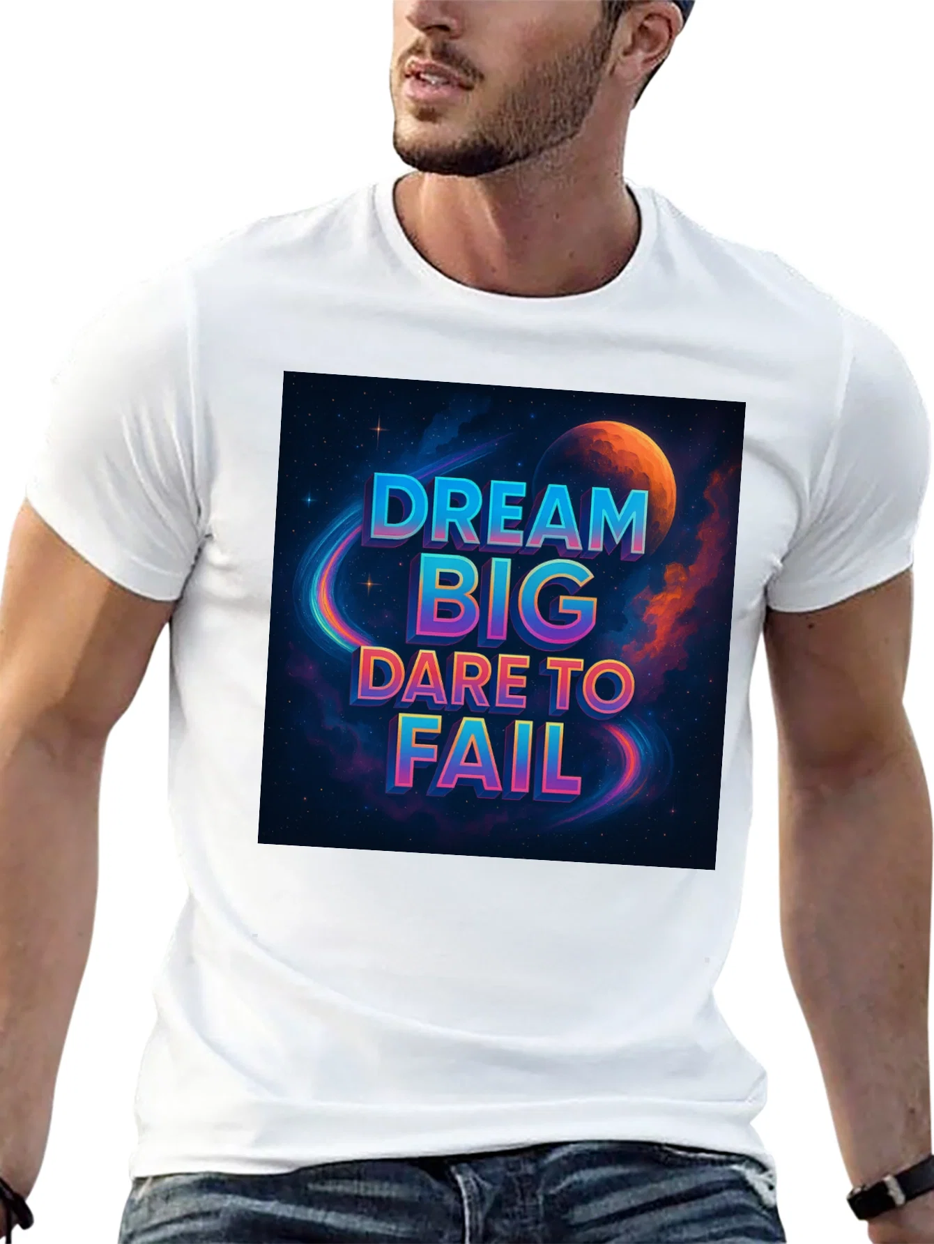Rebbecca Dream Big T-Shirt - Space Design