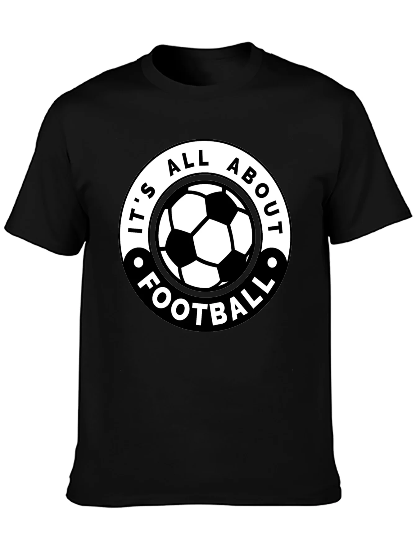 Camiseta Negra: ?Todo Se Trata de F¨²tbol!