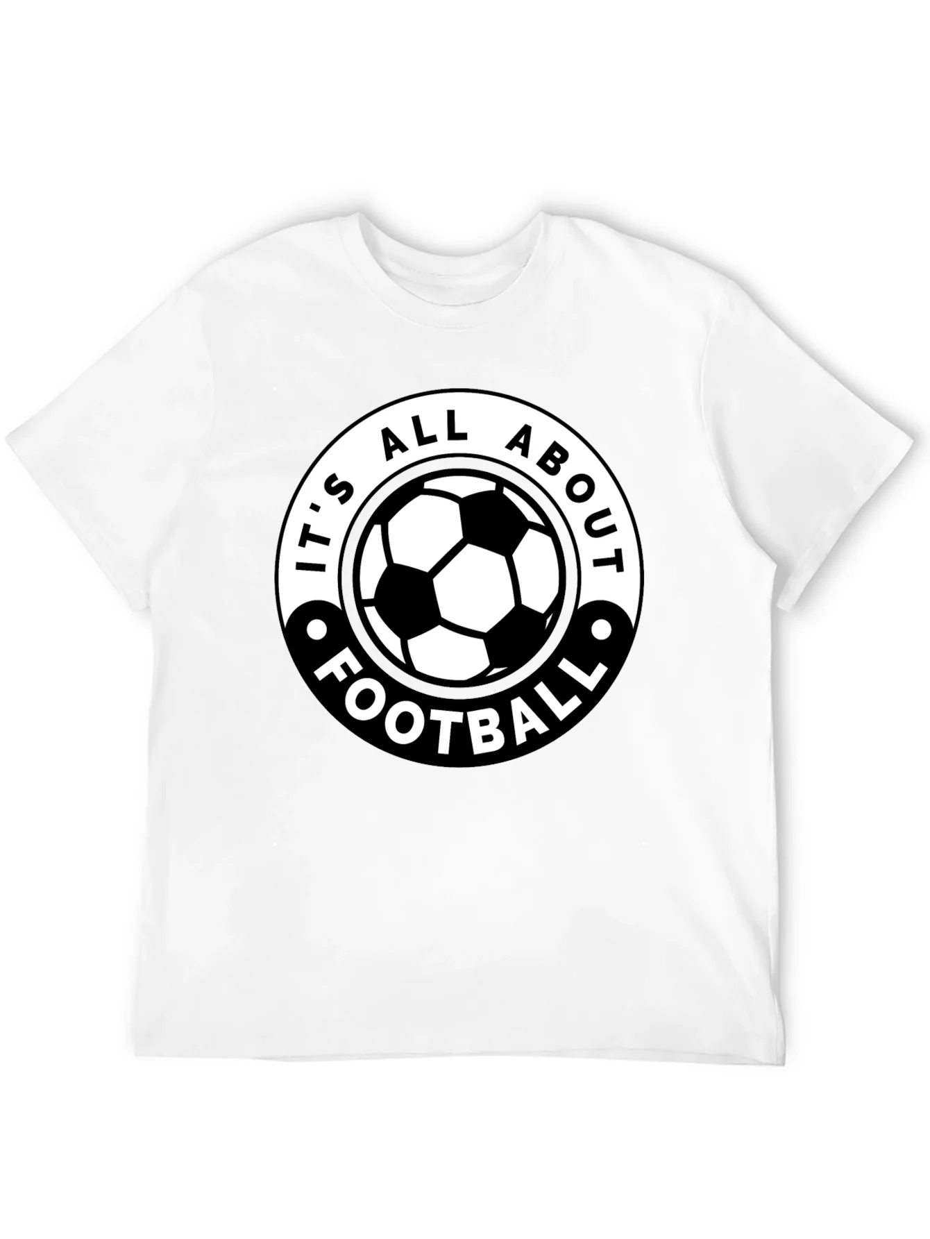 Camiseta Negra: ?Todo Se Trata de F¨²tbol!